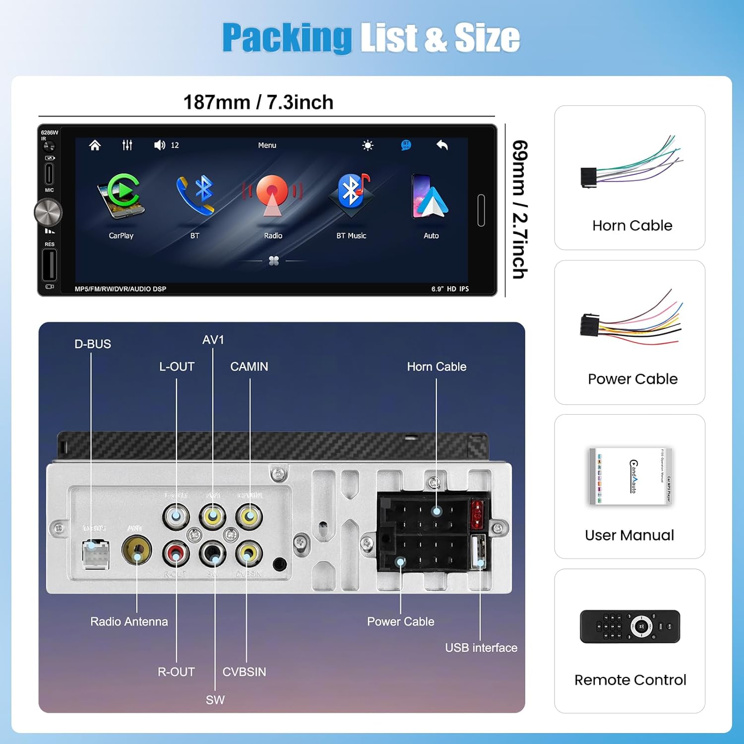 SIXWIN Car Stereo P2 multiple UI themes