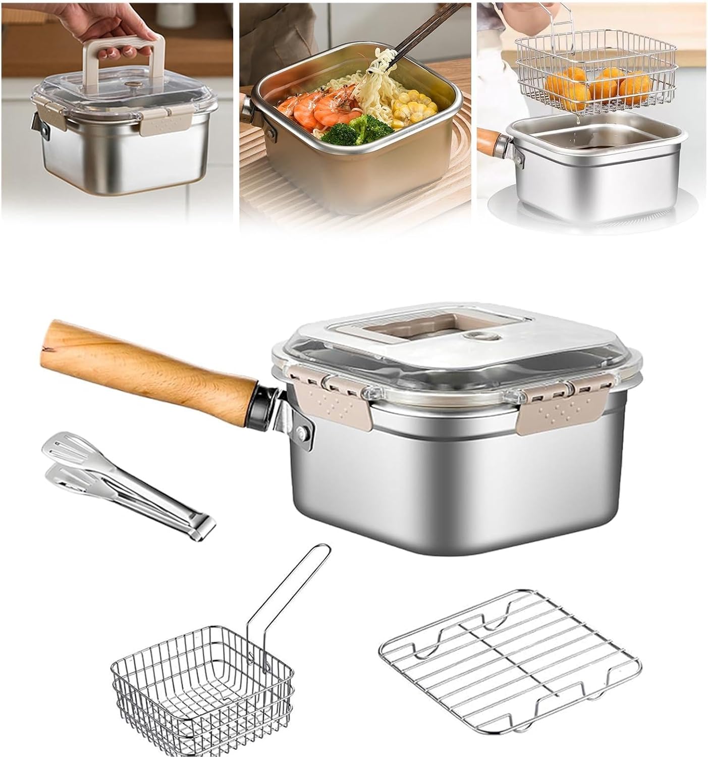 Top Top Premium Premium 84oz Stainless Steel Deep Fryer, 2.5L Portable Outdoor Cooking... | 2026