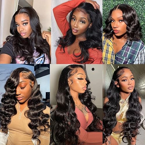 Miniatura 5 de FLYBAO Pelucas sin pegamento de cabello humano prearrancado de 5 x 5 HD pelucas de encaje frontal pelucas de cabello humano de 24 pulgadas sin