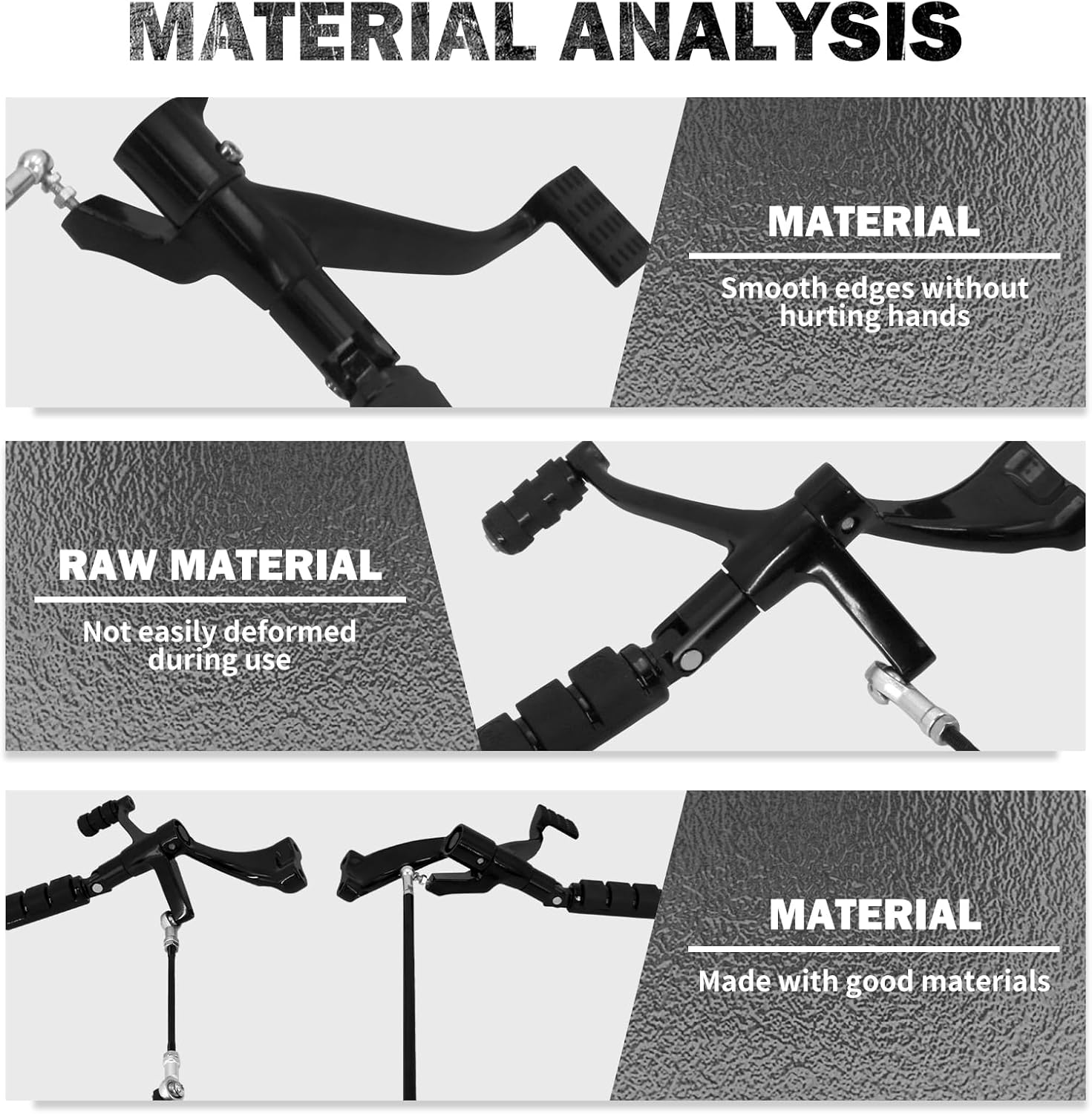 HDBUBALUS Forward Controls Foot Pegs Levers Linkages Assembly Kits Fits for Harley Sportster XL 883 1200 2004-2013 Black