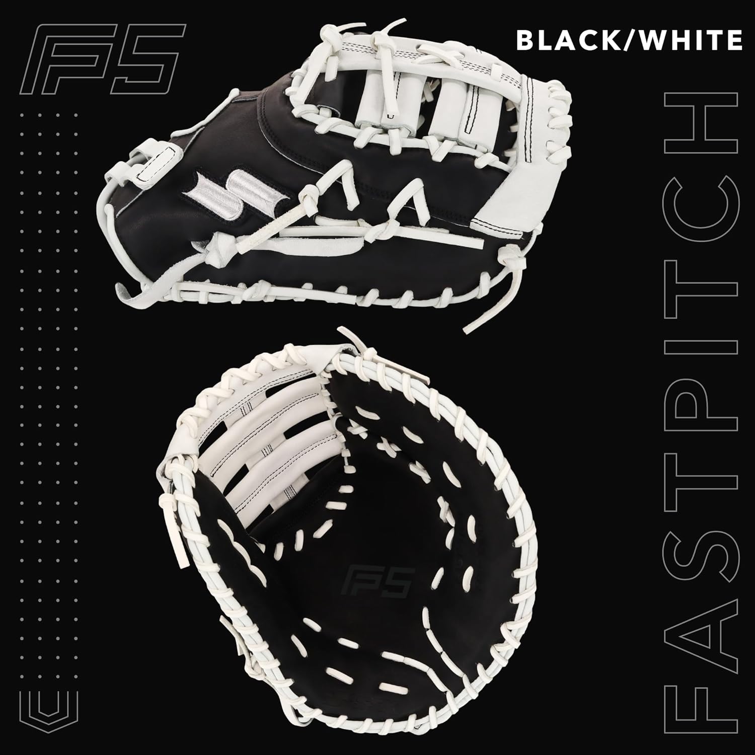 SSK FP5 Fastpitch Softball First Base Mitt 12.5” – 13” Right & Left Hand Throw Premium Full Leather Softball Glove