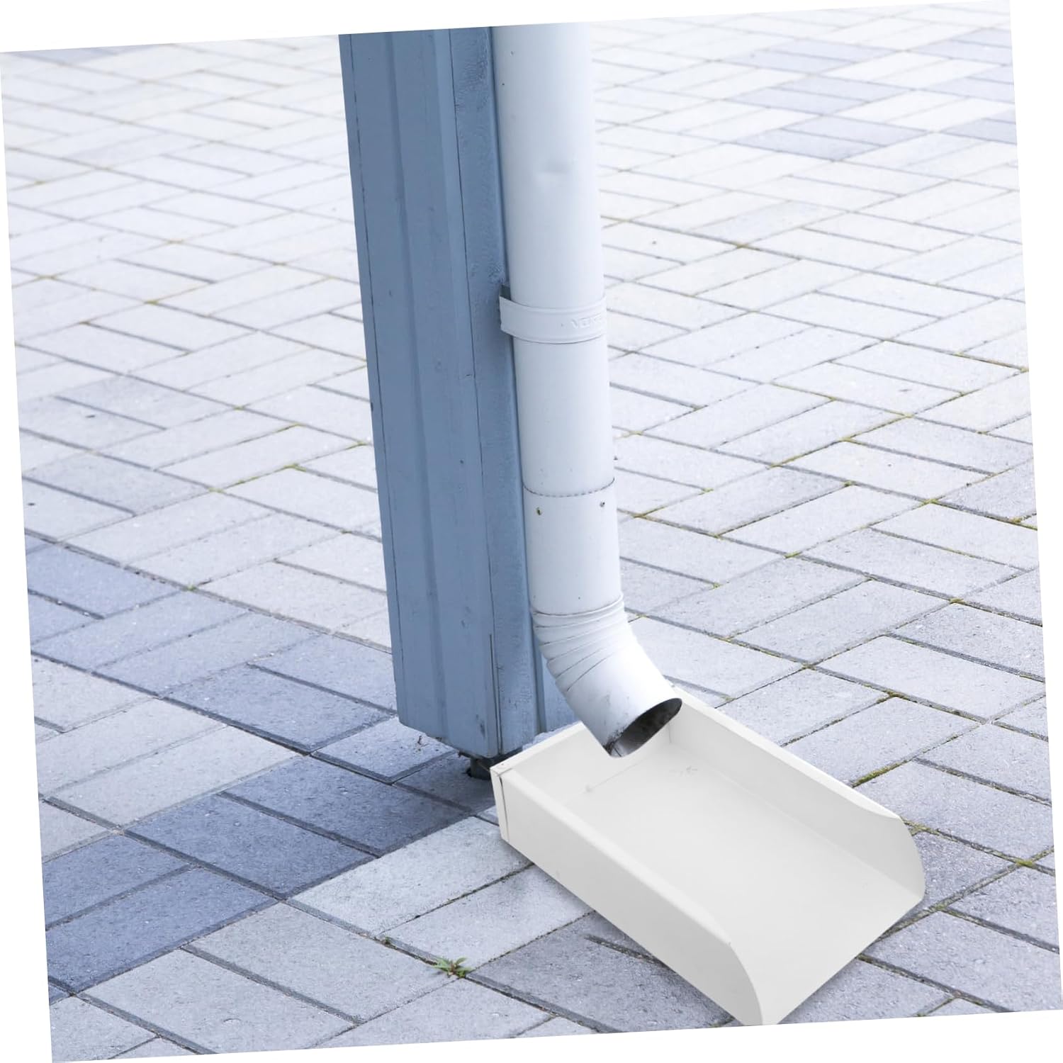 1pcs Water Downspout Splash Block Aluminum Alloy Drain Tray for Gutter Downspouts Rainwater Management Prevent Soil Erosion Suitable for Villas and Outdoor Spaces