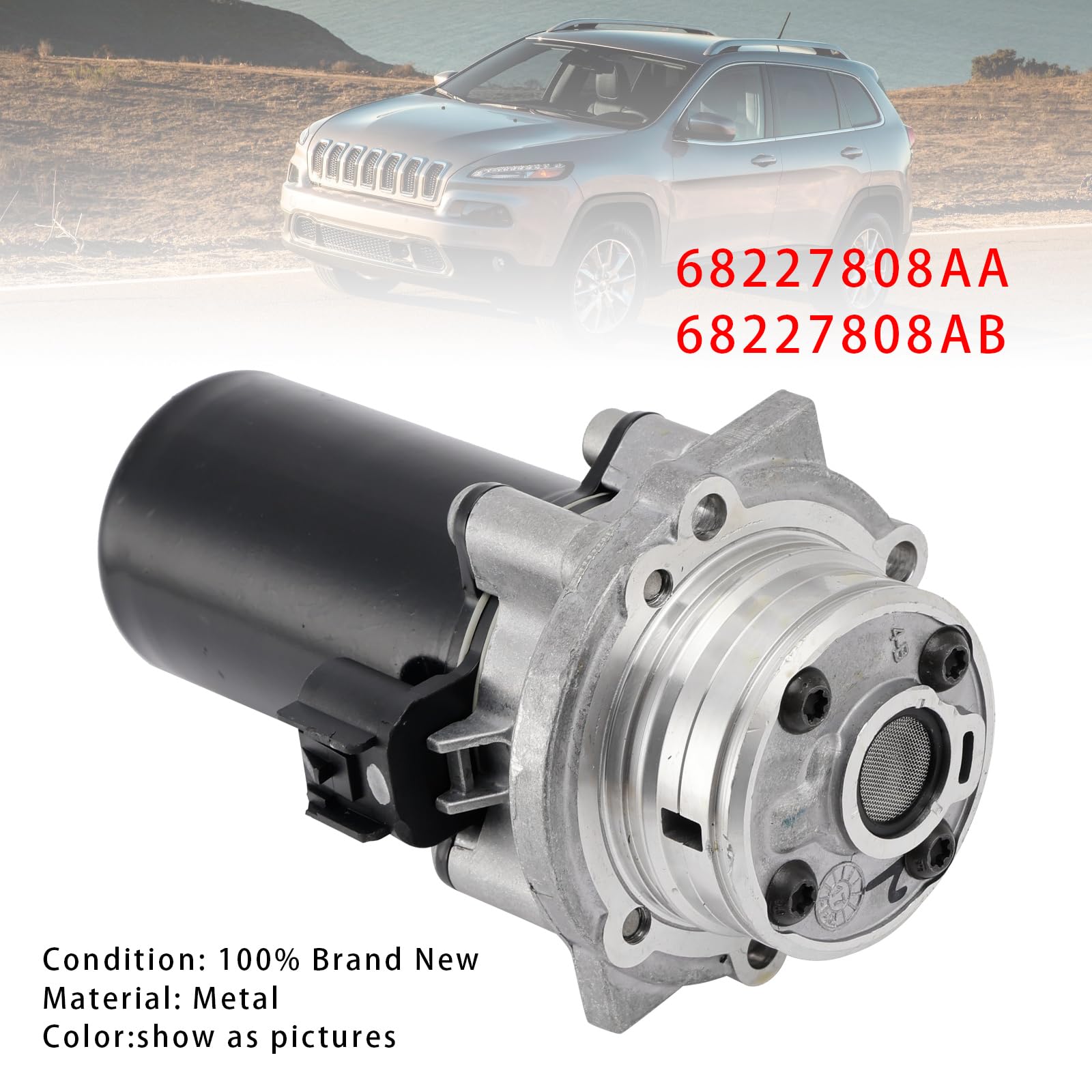 Topteng Rear Differential Pump Motor 68227808AA 68227808AB Adatto per Jeep Cherokee 2014-2022