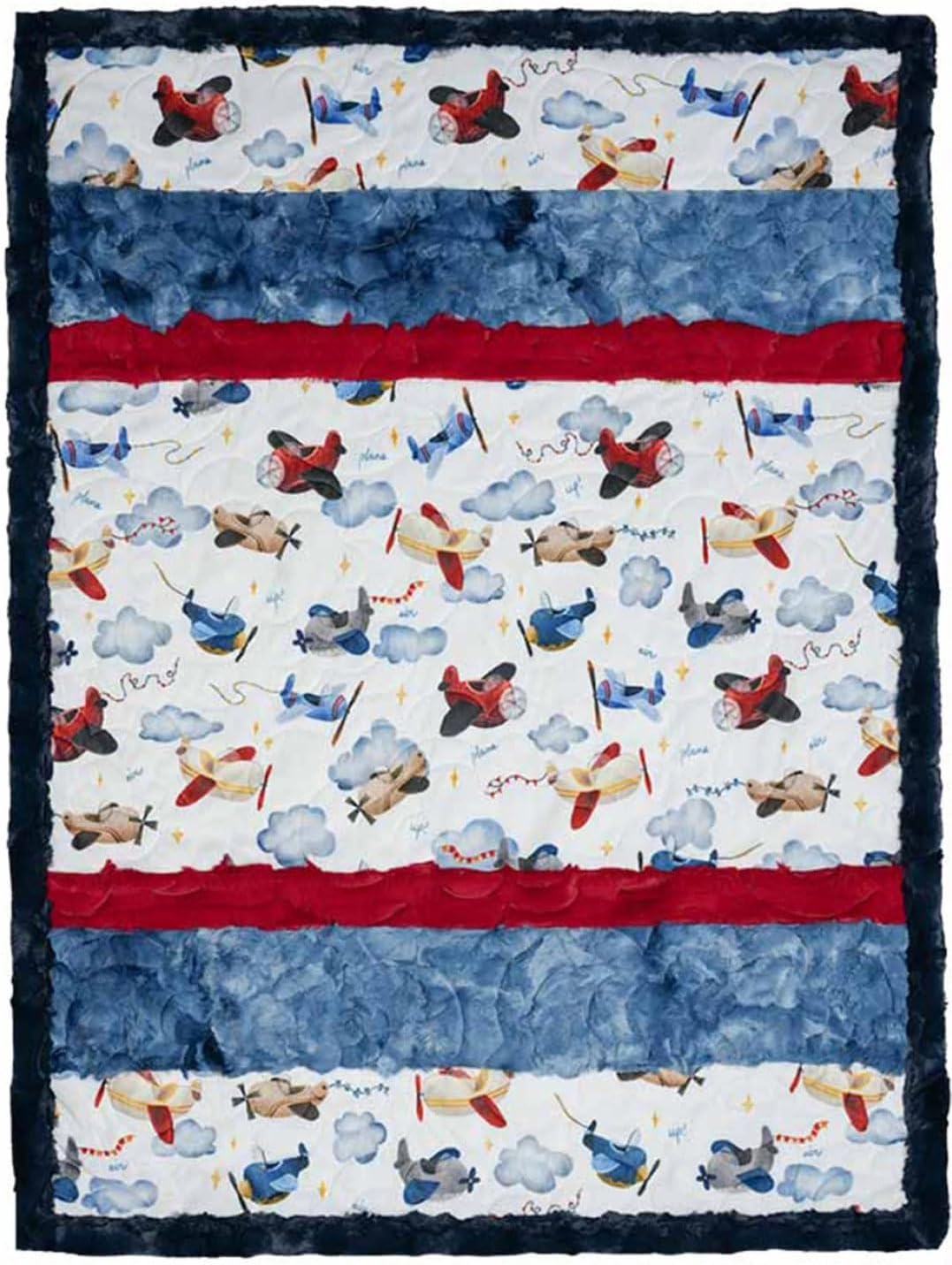 Shannon FABRICS Minky Bambino Sky High Cuddle Kit Quilt Kit