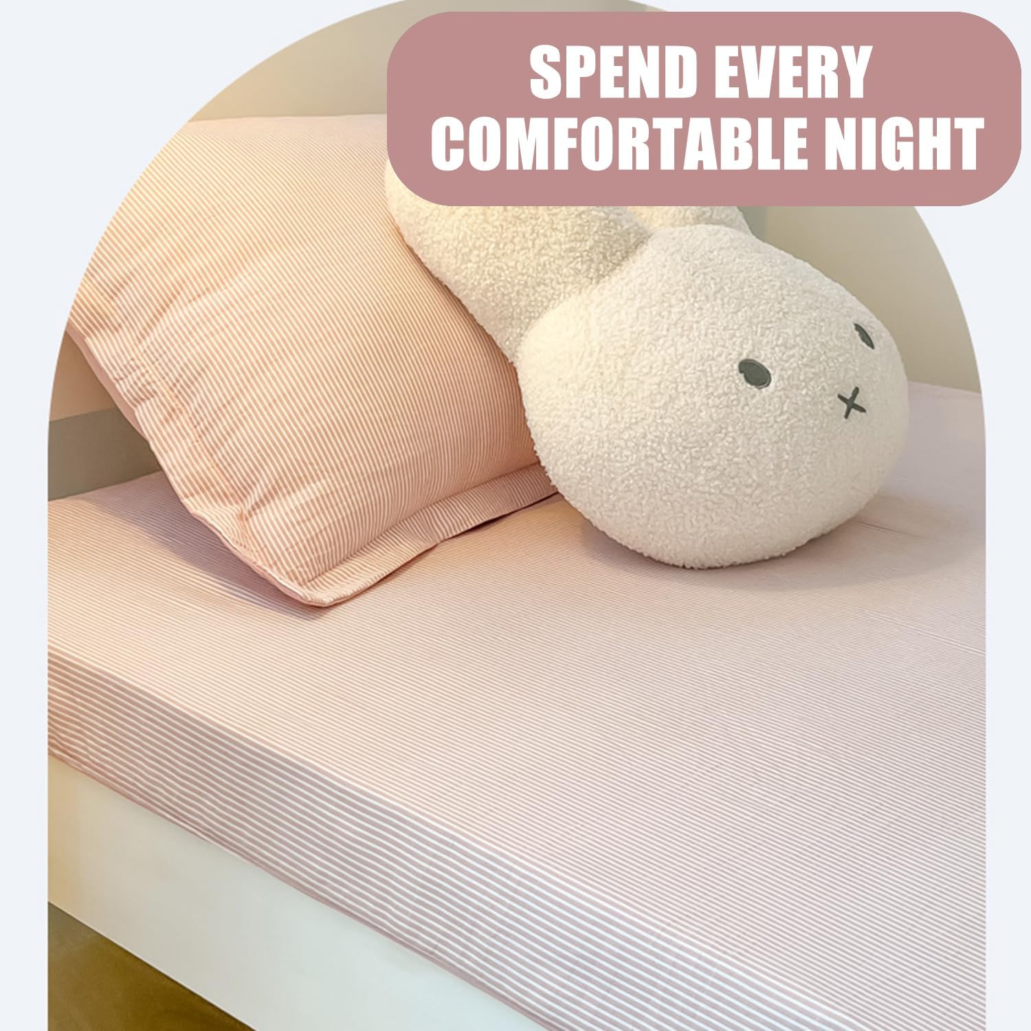 Twin Mattress Cover for Traditional Japanese Futon Mattress with Zipper Soft Futon Mattress Cover Skin-Friendly Futon Floor Mattress Cover Machine Washable Dormitory,Pink,90x190cm