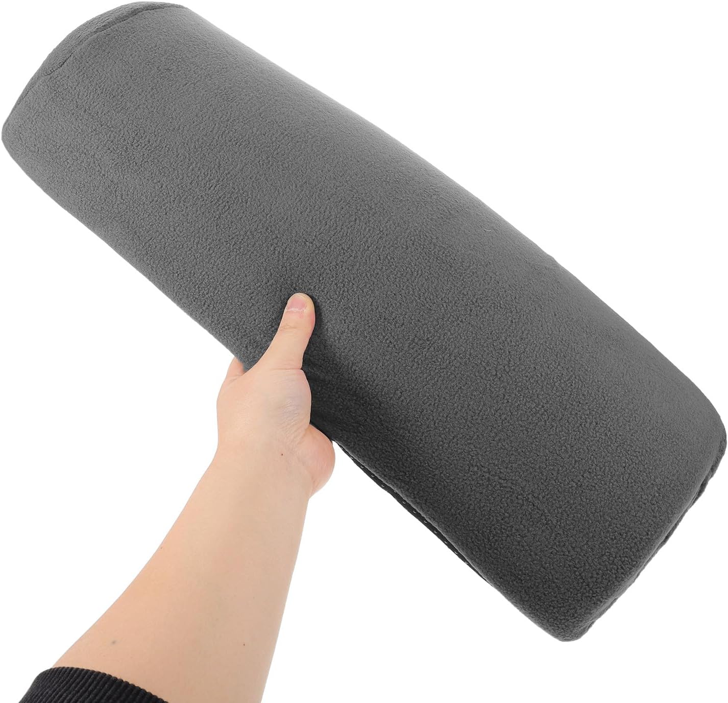 Lounge Sofa Leg Rest Cushion - Under Knee Pillow for Sleeping and Relaxing - 21.3x10x3.5 Foot Cushion for Living Room Recliner Couch, Grey