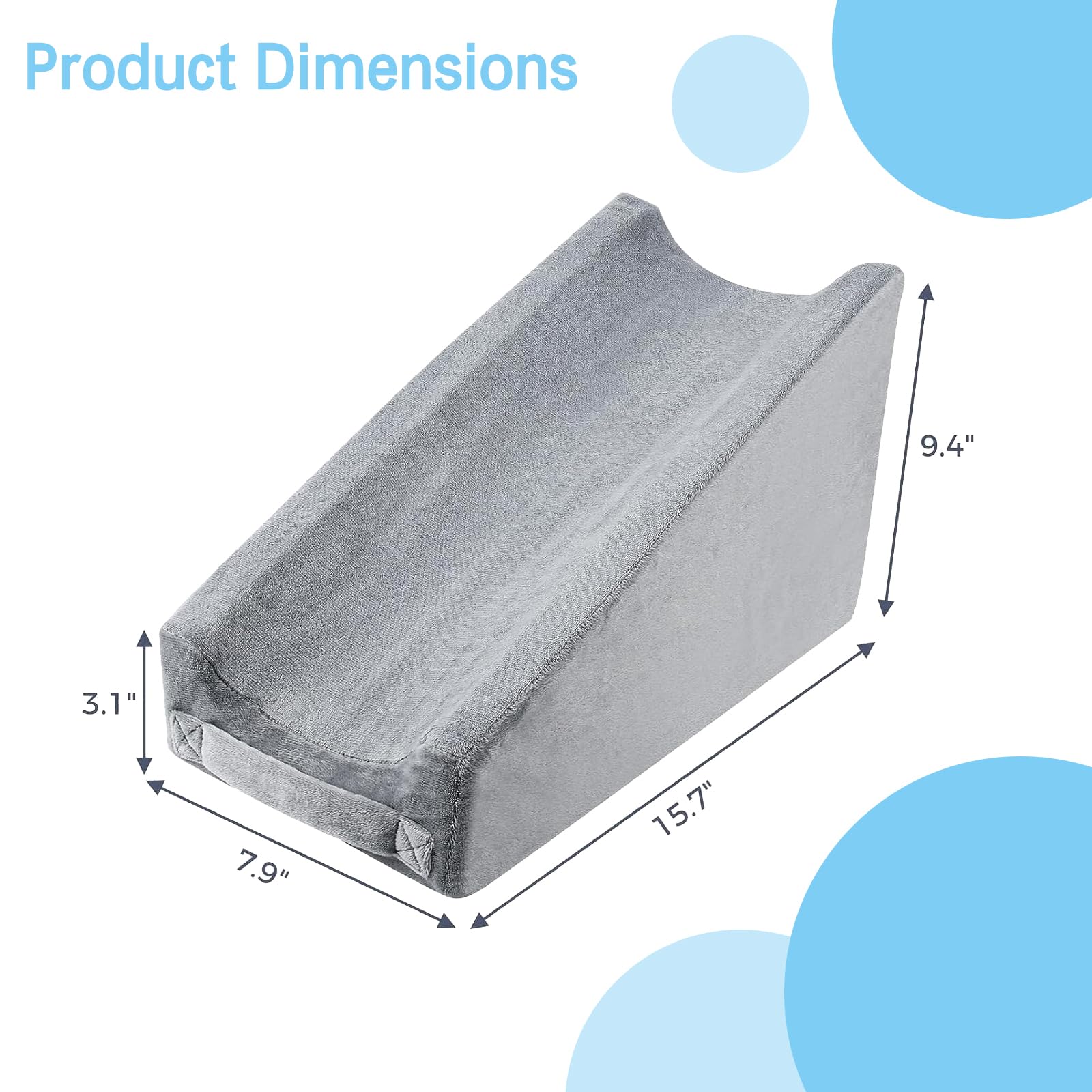 Cuscino per Elevazione del Braccio - Cuscino Post Operatorio per Infortuni al Gomito, Cuscino di Supporto per il Braccio - Cuneo per Sollevare il Braccio - 40 × 20 × 24 cm
