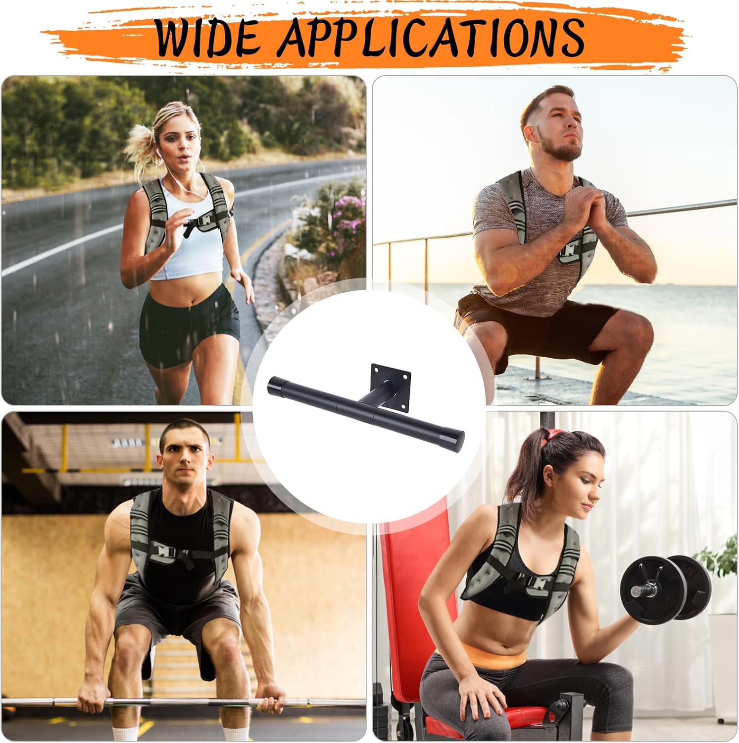 Weight Vest Hanger, Weighted Vest Hanger Wall Mount,Weight Vest Wall Hangers, Heavy Duty Hangers for Weight Vests and Backpacks and Many Kinds of Weight Equipment