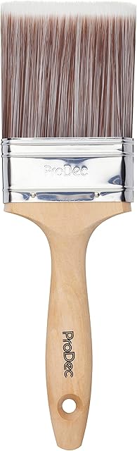 ProDec 3 inch Premier Trade Professional Synthetic Paint Brush for a Smooth Finish Painting with Emulsion, Gloss and Satin Paints on Walls, Ceilings, Wood and Metal, 3" 75mm