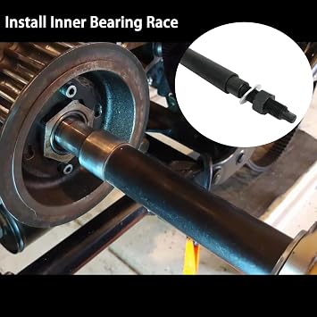 ReluxGo Transmission Mainshaft Inner Bearing Race Tool Installer Puller for Harley Davidson Big Twin 5 and 6 Speed 1984-present # 34902-84, Harley Bearing Removal Installation Motorcycle Tool Kit