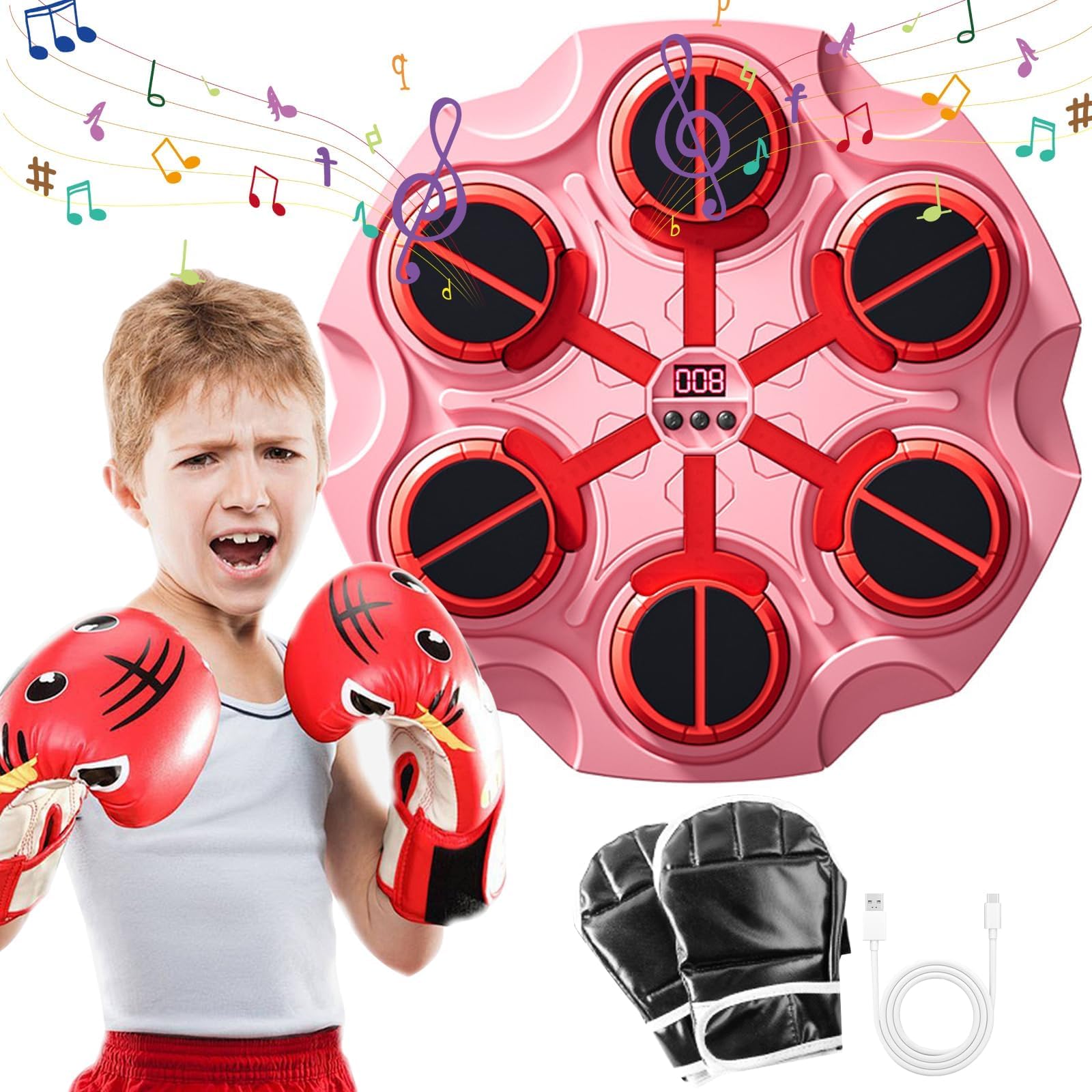 MeYuxg Music Boxing Machine - Boxe Musicale Con Bluetooth E LED