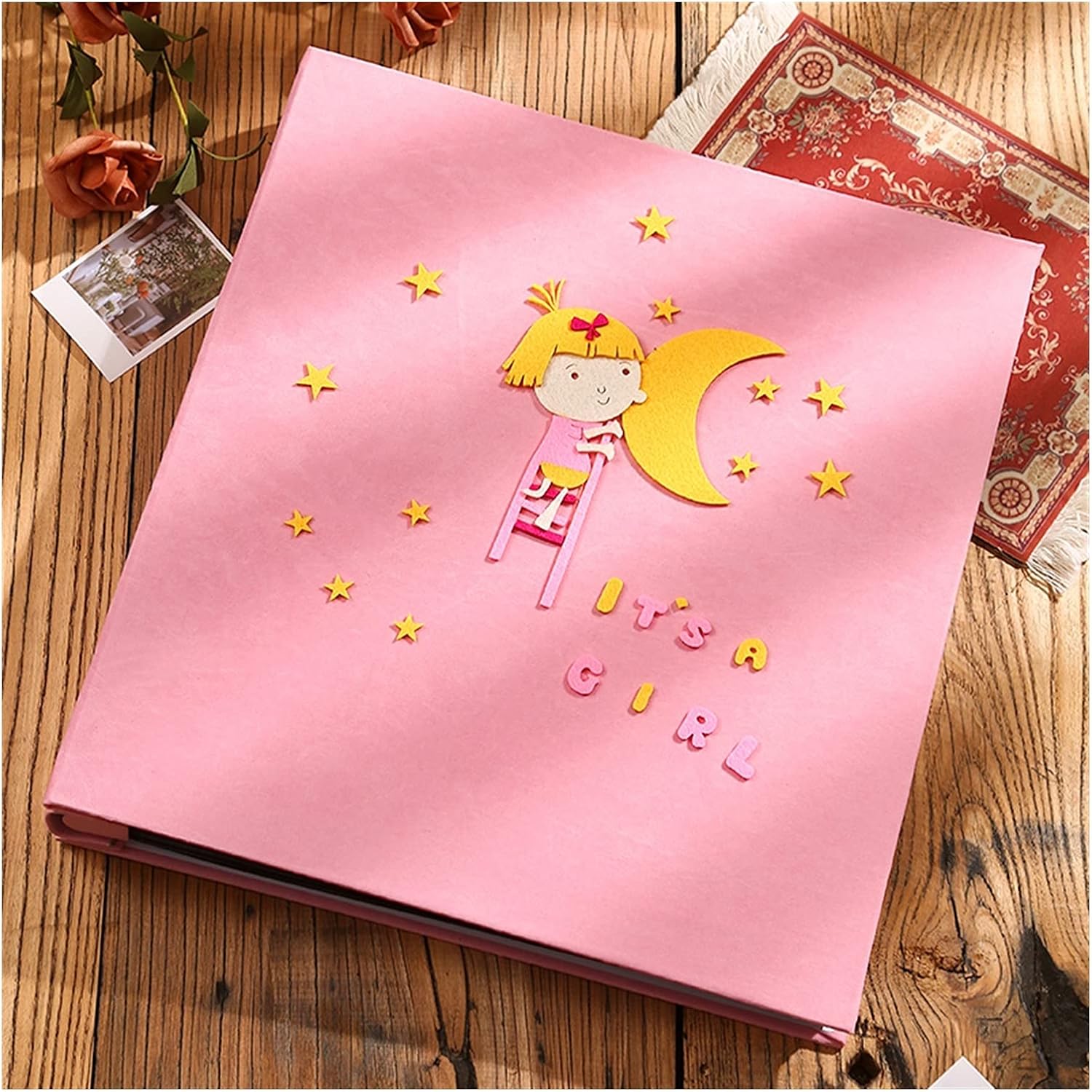 Photo Album - Interstitial for 6 Inch Pictures Large Capacity Wedding Albums Hold 800 Photos for Family Couple Birthday Travel Foto Album Large Capacity Cover Photo Album (Colo (Brass)