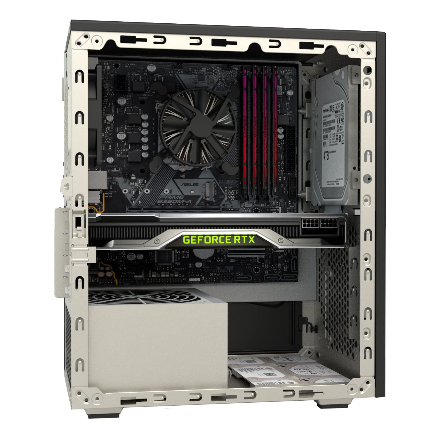 Itek SMALLCOM-P Case Mini Tower, mATX, USB3, 2XUSB2, Type-C, Mesh, Nero