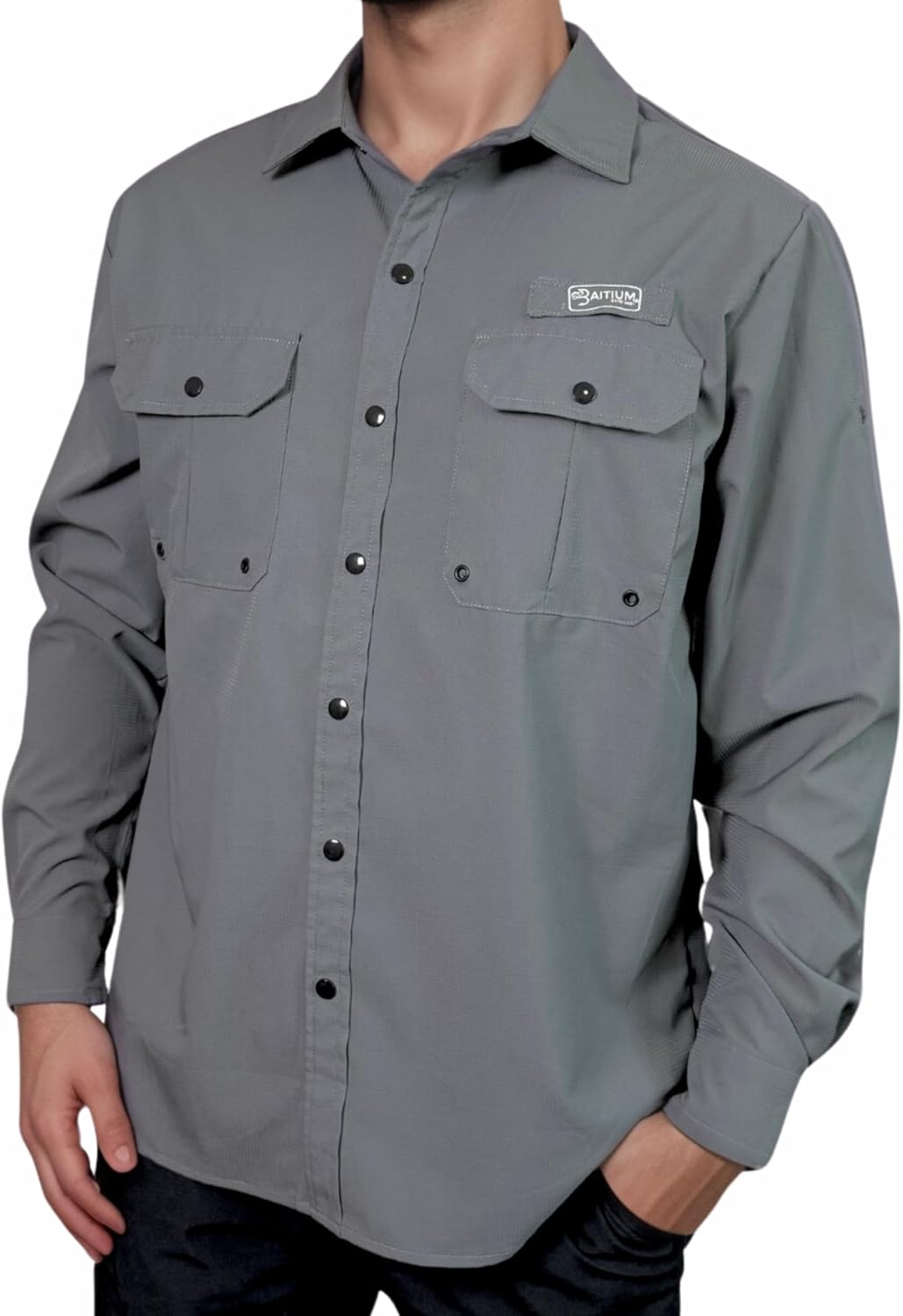 Men's UV UPF 50+ Sun Protection Long Sleeve Shirt, Fishing Shirts for Men, Poncho Shirts for Men, Button Up Shirts for Men