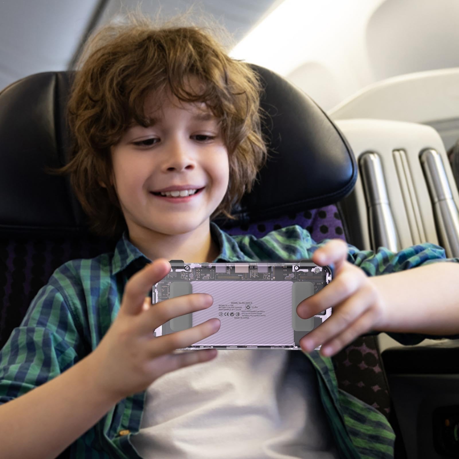 Wezalget Console di gioco portatile per bambini, console di gioco classica da 3,5 pollici, console di gioco portatile portatile, video giochi portatili con schermo da 3,5", ideale per bambini e adulti