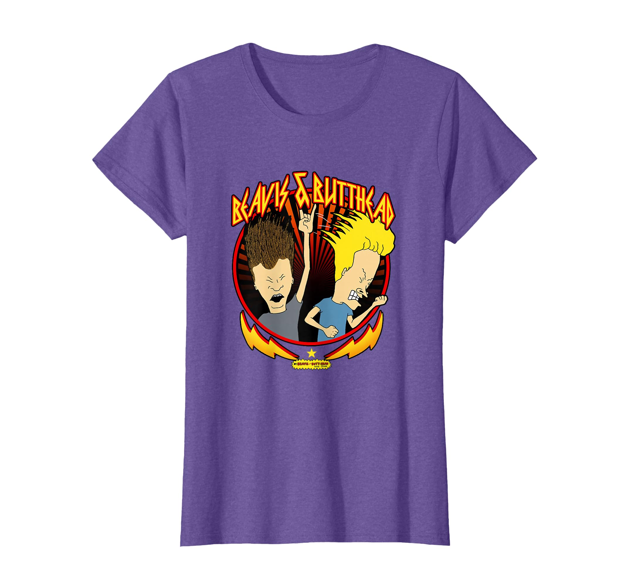 Beavis and Butt-Head Metal Colors Rock Out T-Shirt : Amazon.co.uk