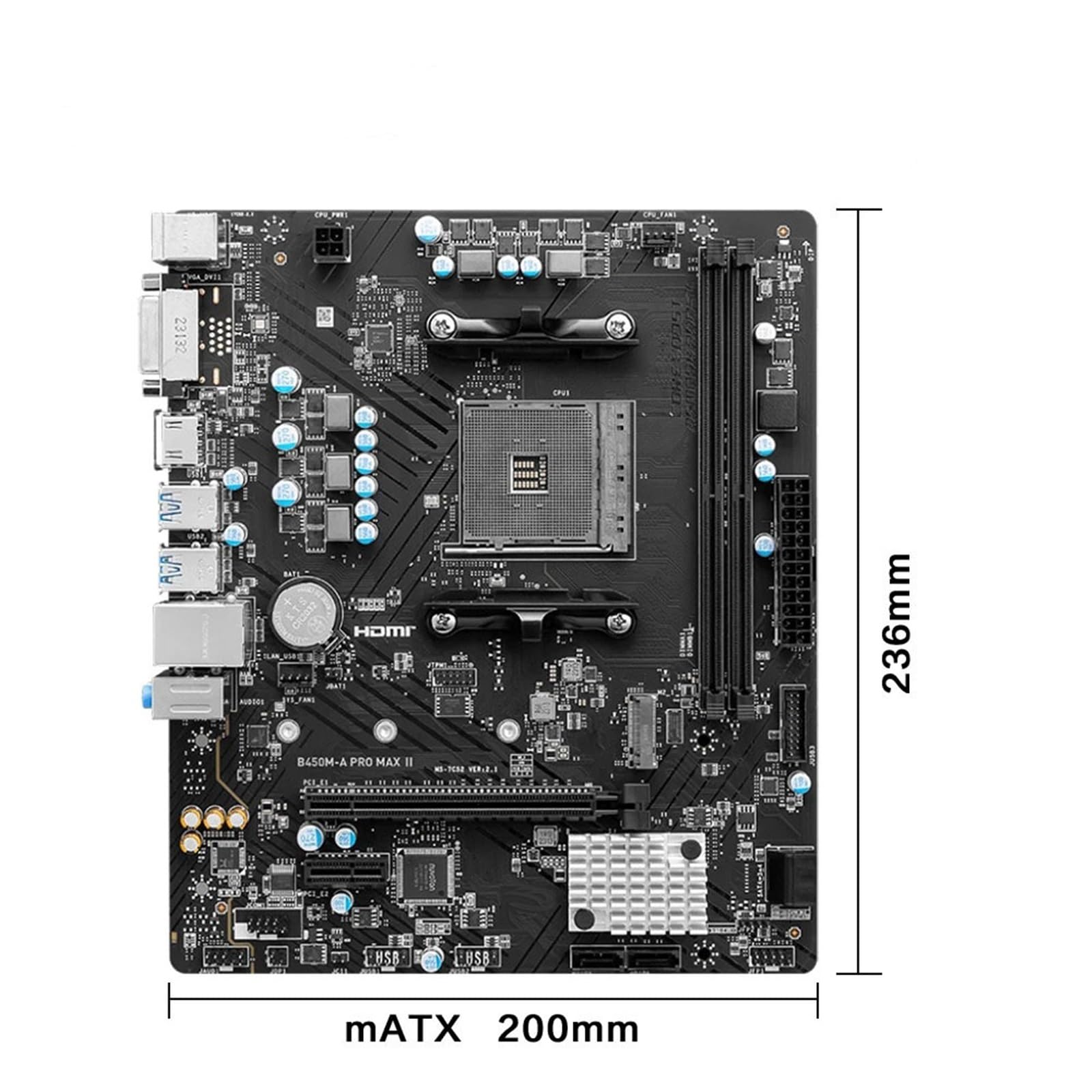 scheda madre Fit For MSI B450M-A PRO MAX II