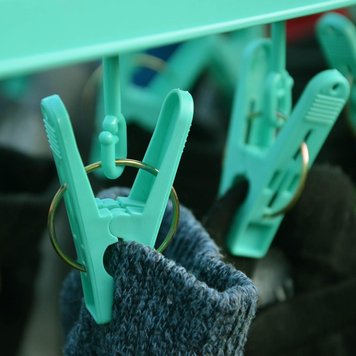 HANGERWORLD Large 42 Peg Plastic Foldable Sock Underwear Clothes Line Washing Laundry Indoor Airer Dryer