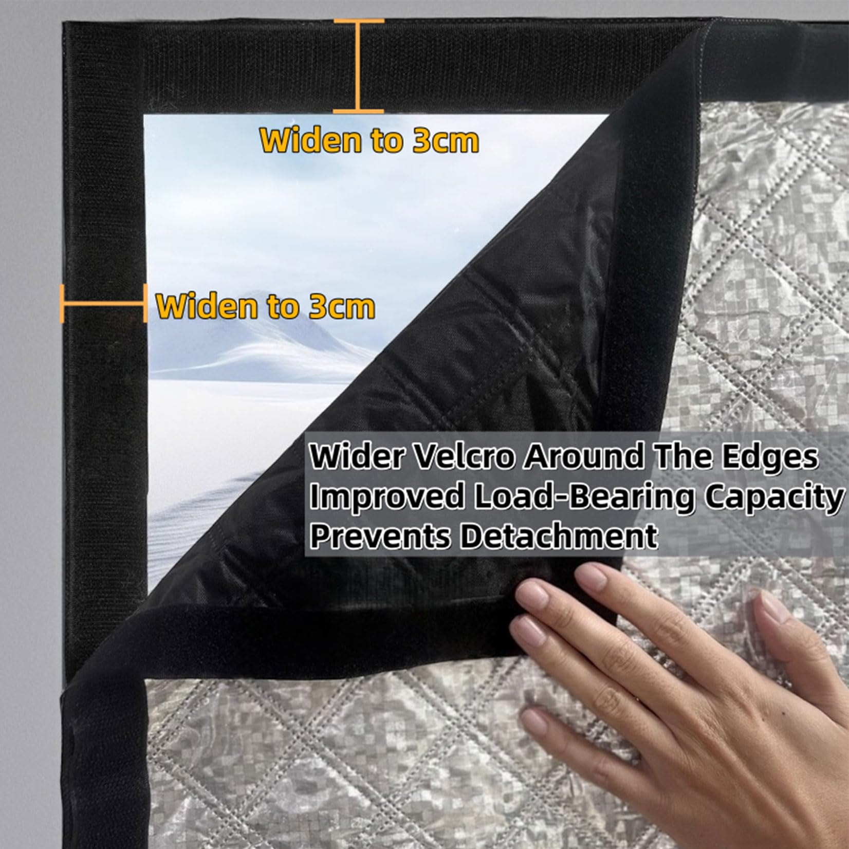 Aislante Termico Ventanas 115 x 170 cm Mantener El Aire Frío Fuera de La Ventana Película de Protección contra El Frío Incluye Cinta Adhesiva Doble Cara Personalizable, Gris