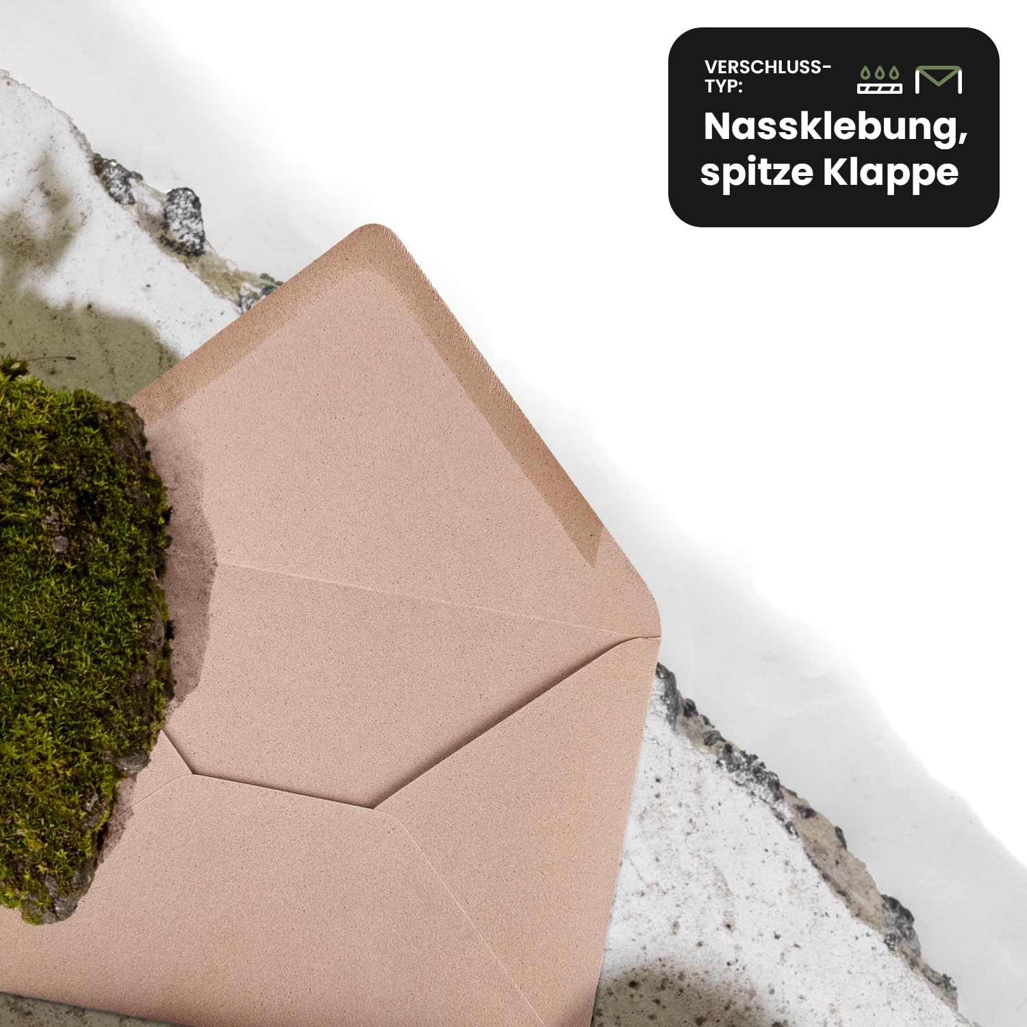 Netuno 100 Envelopes Ecru DIN B6 125 X 175 Mm 120 G Crush Corn Elegant Envelopes For Invitations Birthday Cards Christmas Cards Wedding Cards Eco Paper Beautiful Envelope Recycled - View #2