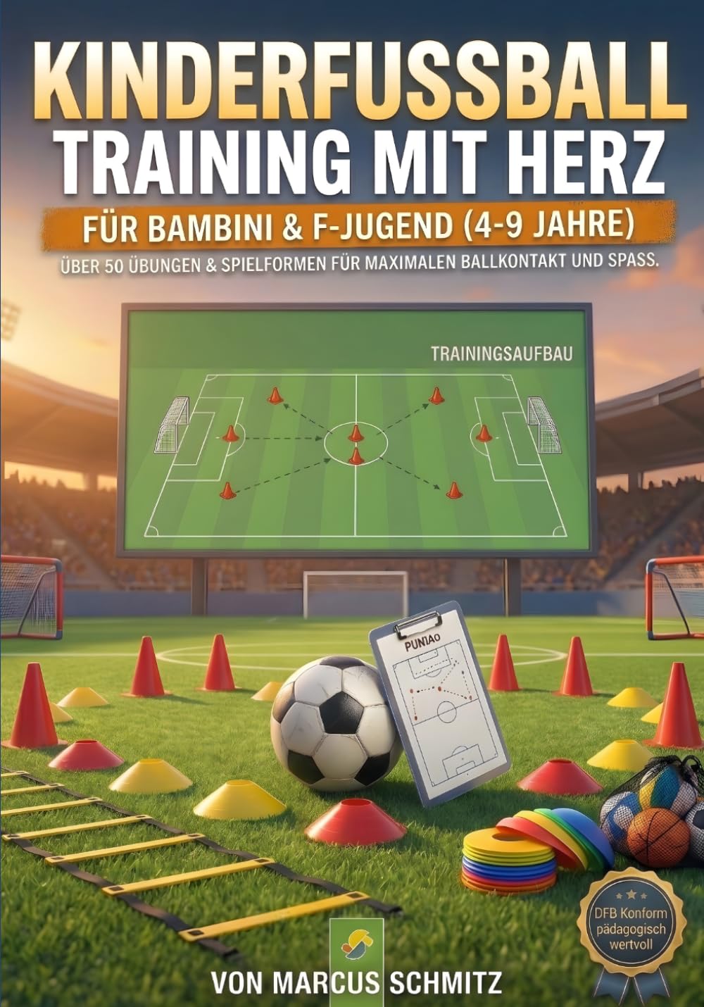 Buchcover Kinderfußball – Training mit Herz