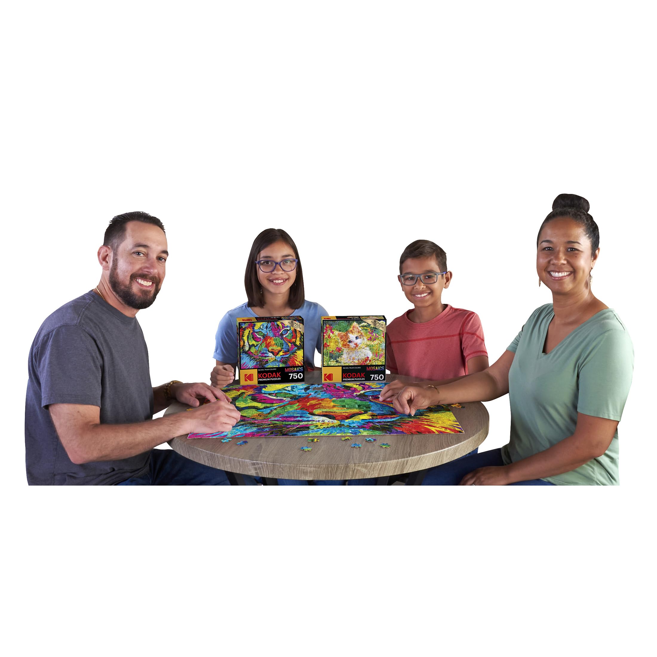 Amazon.com: RoseArt - Kodak Premium Mosaics - Rainbow Tiger - 750