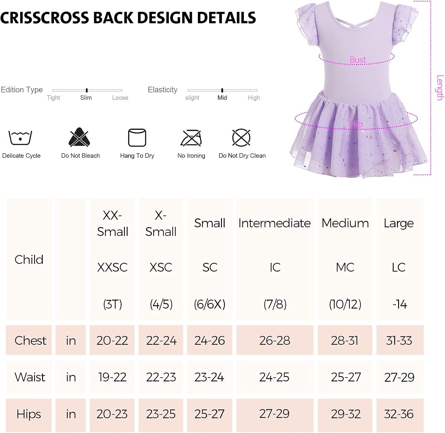 Girls Sleeveless Ballet Dance Leotard with Skirt Sparkle Star Unicorn Crown Print : Clothing, Shoes & Jewelry