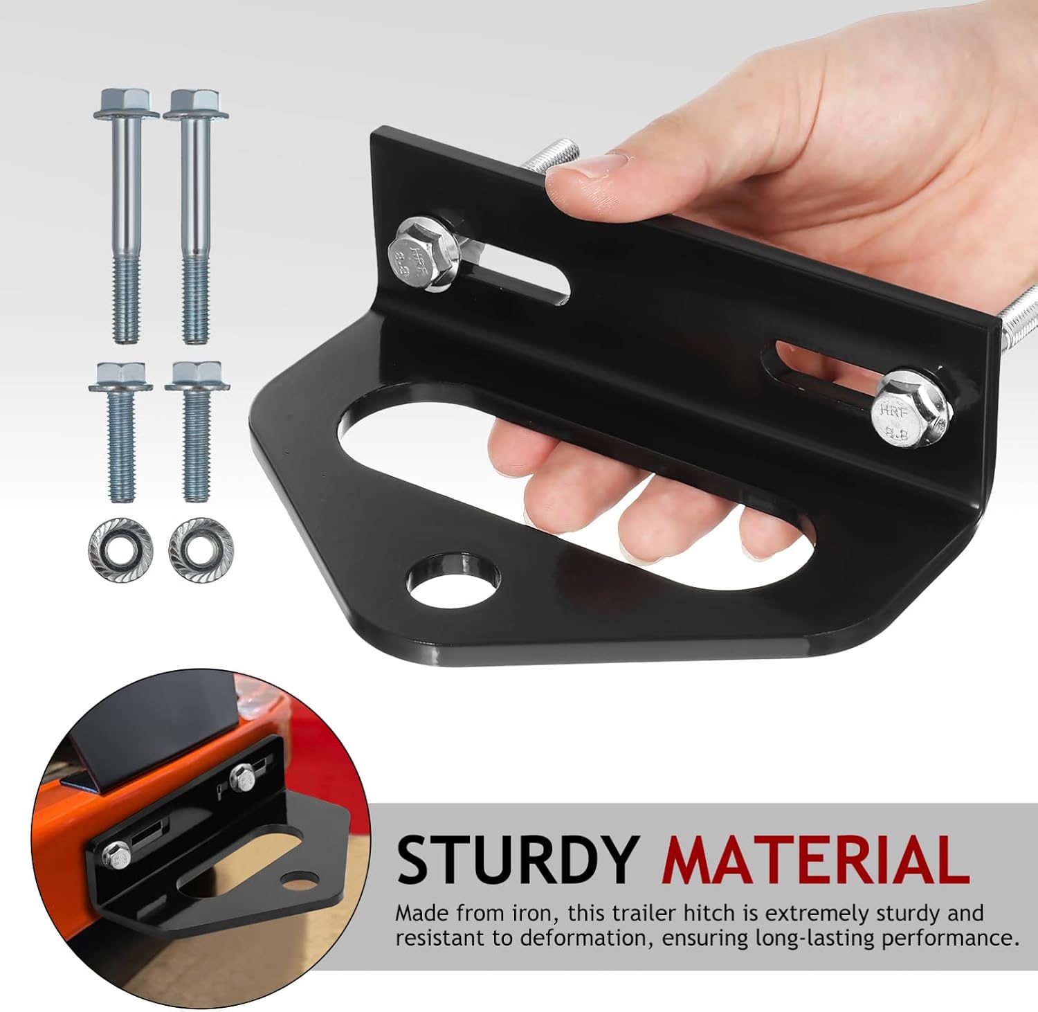 MAGICLULU Zero Turn Mower Hitch Kit Heavy Duty Hitch Mount for Lawn Mowers Towing Compact Design Easy Installation High Load Capacity