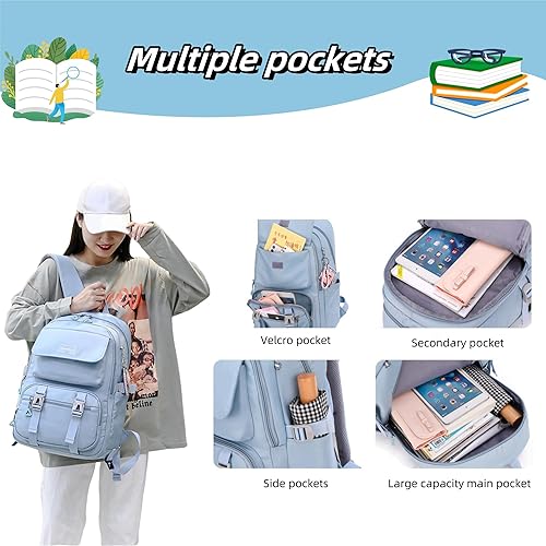 Miniatura 4 de ZHANAO Mochila con ruedas para equipaje con ruedas, mochila de viaje con ruedas para niñas y niños, Púrpura, Mochilas de viaje