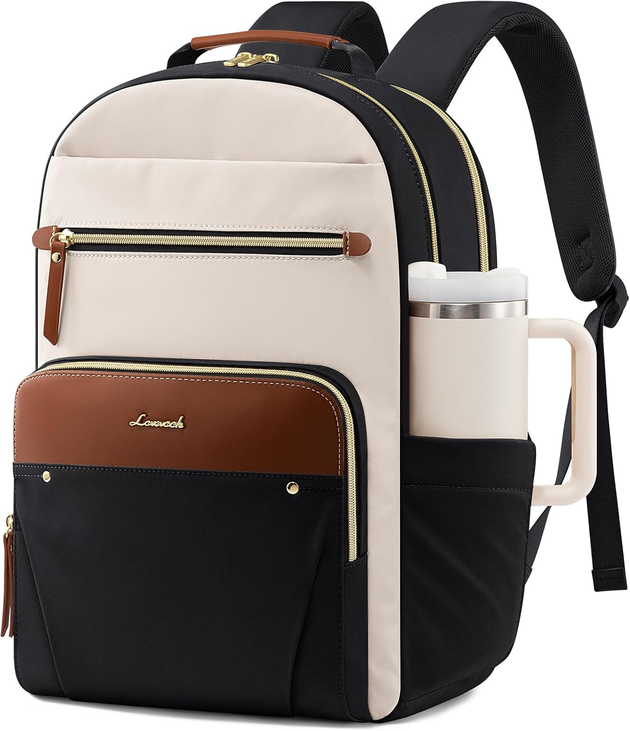Black, Beige, Brown