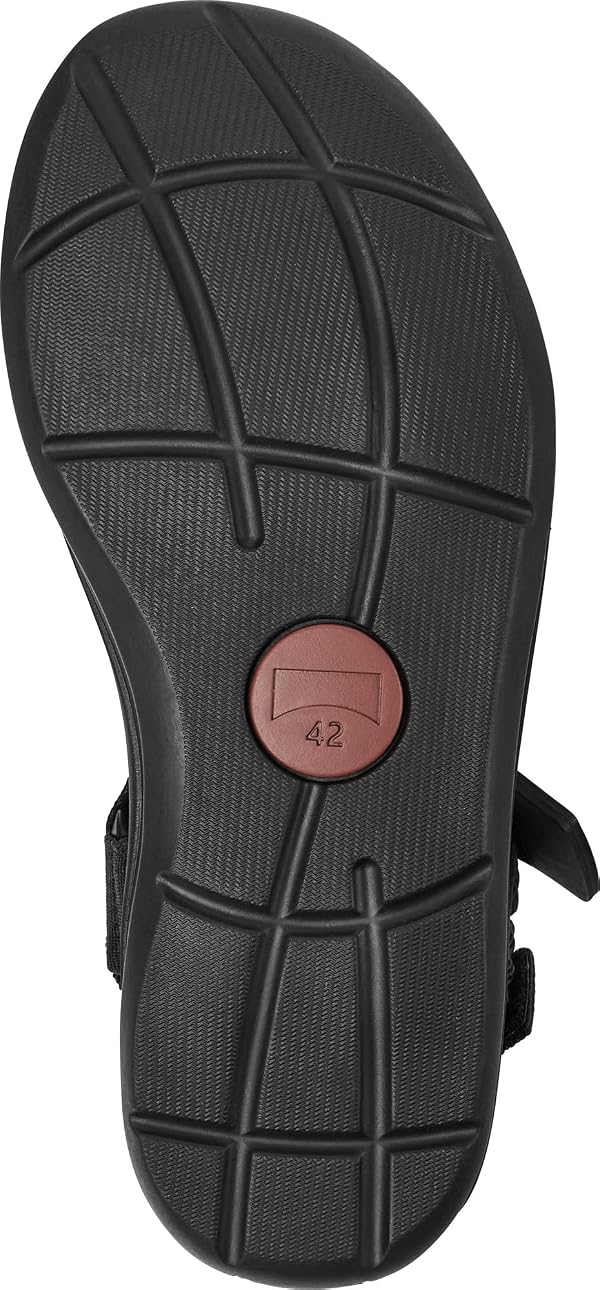 Camper Men's T-Strap Sandal Flat, Black 001, 9.5 by Camper - Image 3