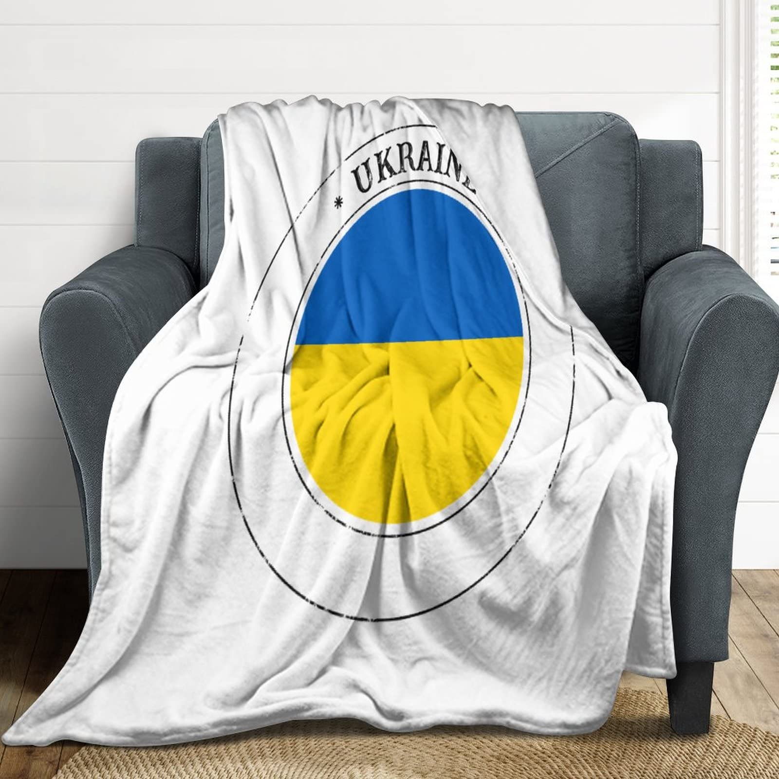 Couverture Ukraine pour canapé et lit pour vos soirées cocooning chaleureuses