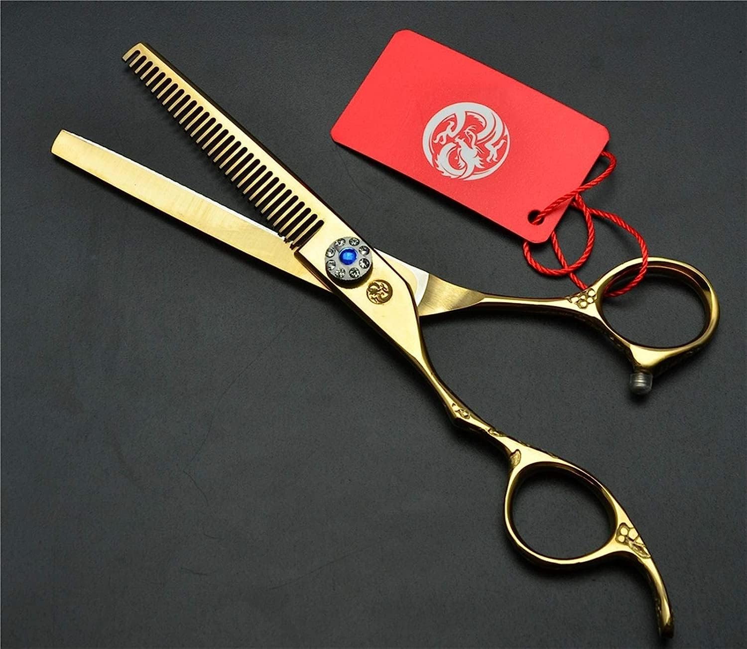 Hairdresser Scissors,Hair Scissor, for Left Hand,Professional Handed Hairdressing(B)