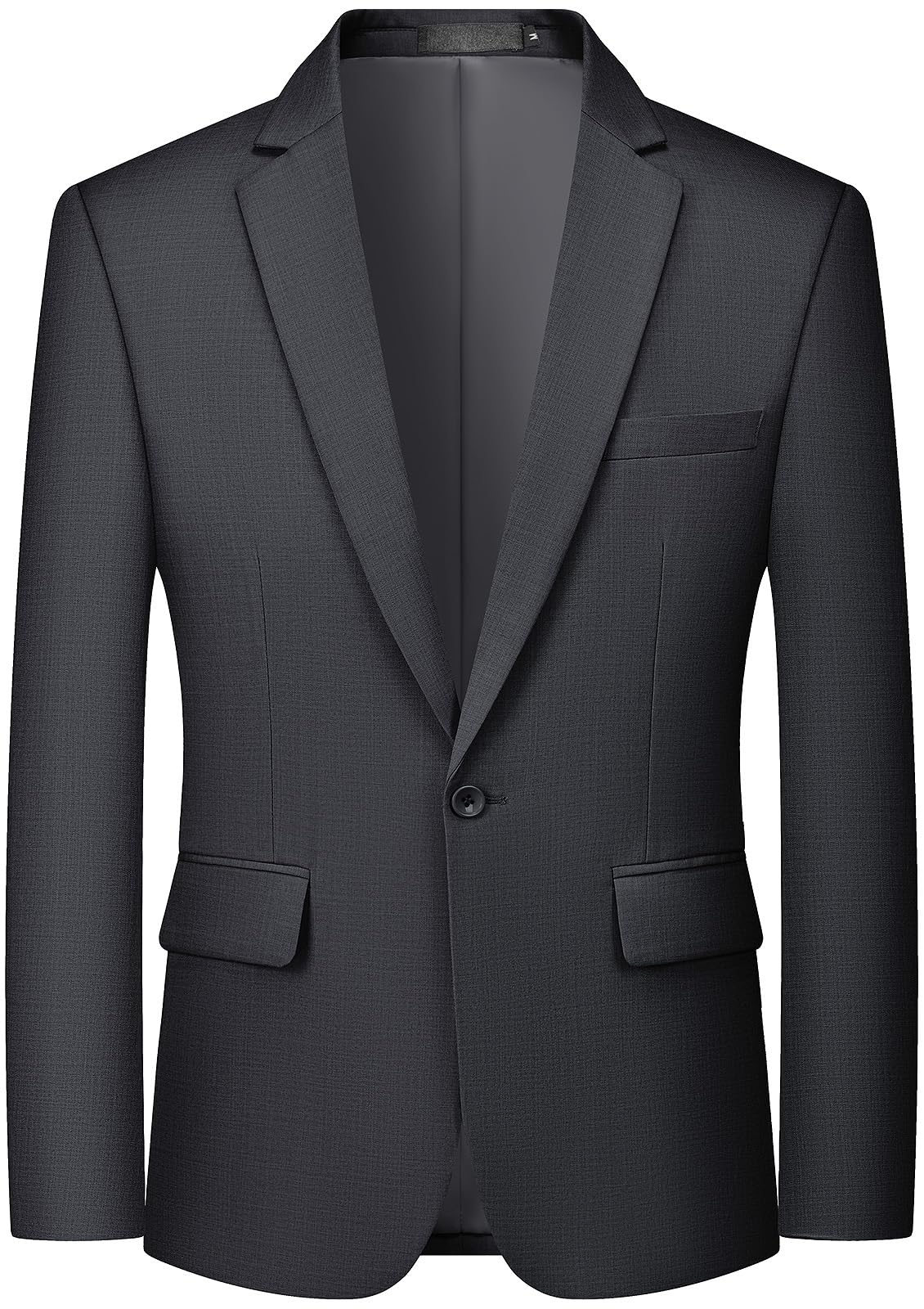MAGE MALE Men's One Button Suit Jacket Elegant Solid Color Blazers Slim Fit Lightweight Sport Coats Blazer