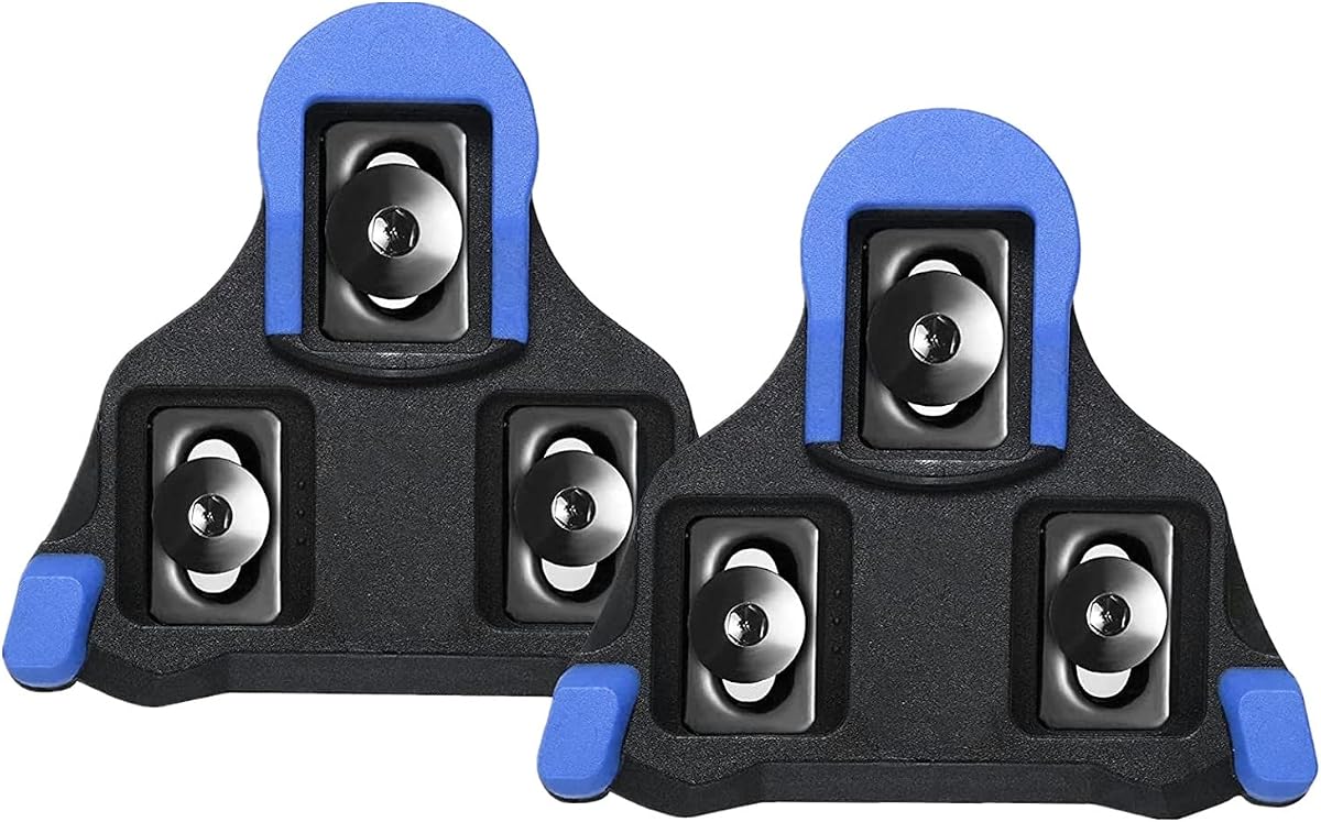 Road Bike Cleats Compatible with Shimano SPD-SL Pedals, Self-Locking Cleats for Outdoor Road & Indoor Cycling Shoes, 3-Hole Replacement Cleats for SH10/SH11/SH12 System