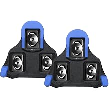 Kruuue Road Bike Cleats Compatible with Shimano SPD-SL Pedals, Self-Locking Cleats for Outdoor Road & Indoor Cycling Shoes, 3-Hole Replacement Cleats for SH10/SH11/SH12 System