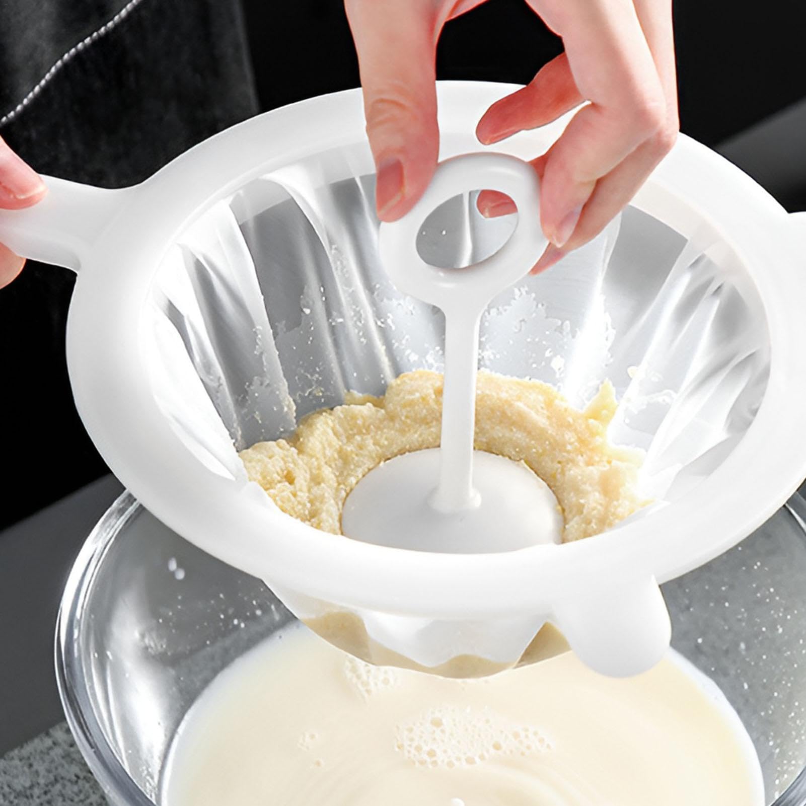 Set 3 Colini A Maglia Fine Per Cucina - 120, 200, 400 Mesh Con Manico, Per Filtrare Succhi, Caffè, Olio