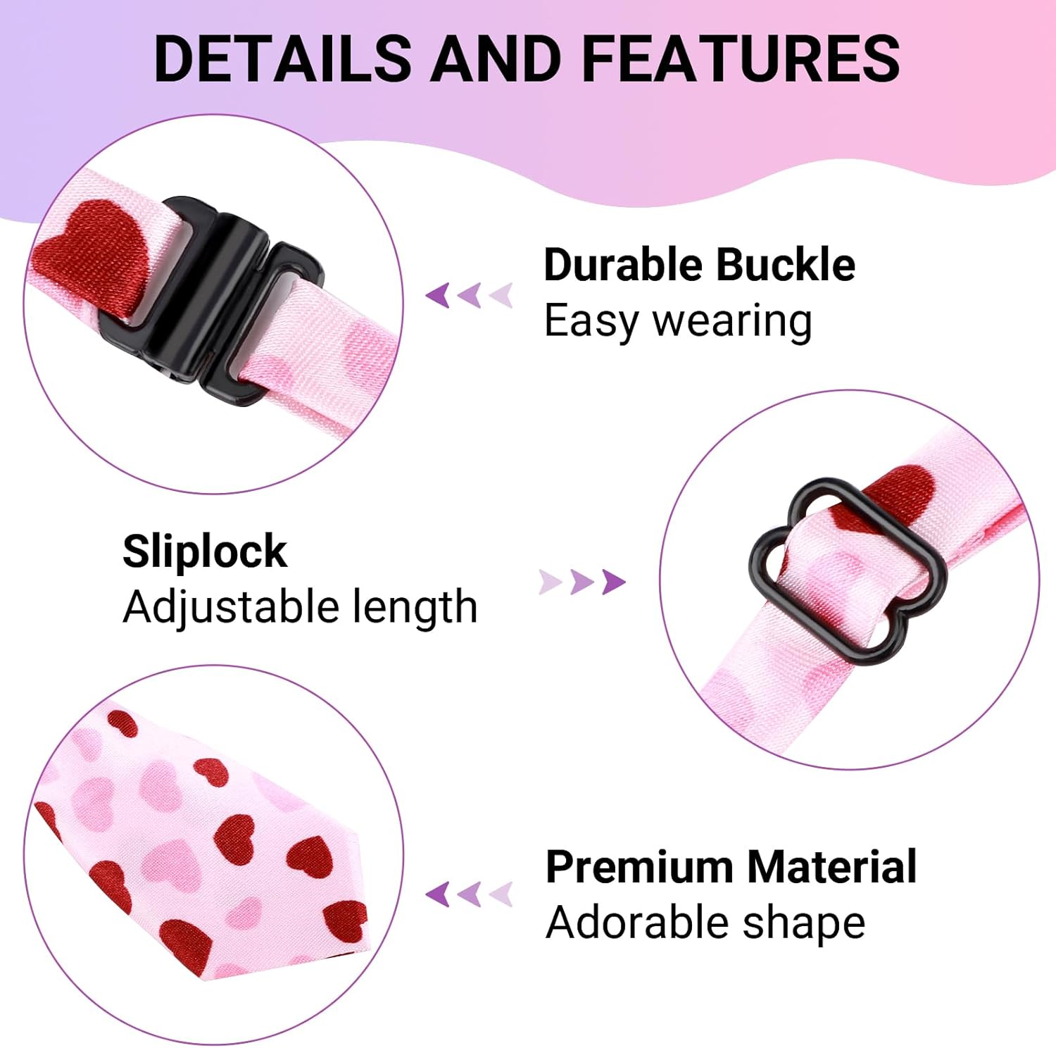 Segarty 60 PCS Small Dog Ties, Assorted Pattern Adjustable Pet Bow Ties for Small Dogs Bows Cats Grooming Bowties Puppy Neckties Festival Party Valentine Photography Birthday Gift Holiday Costumes