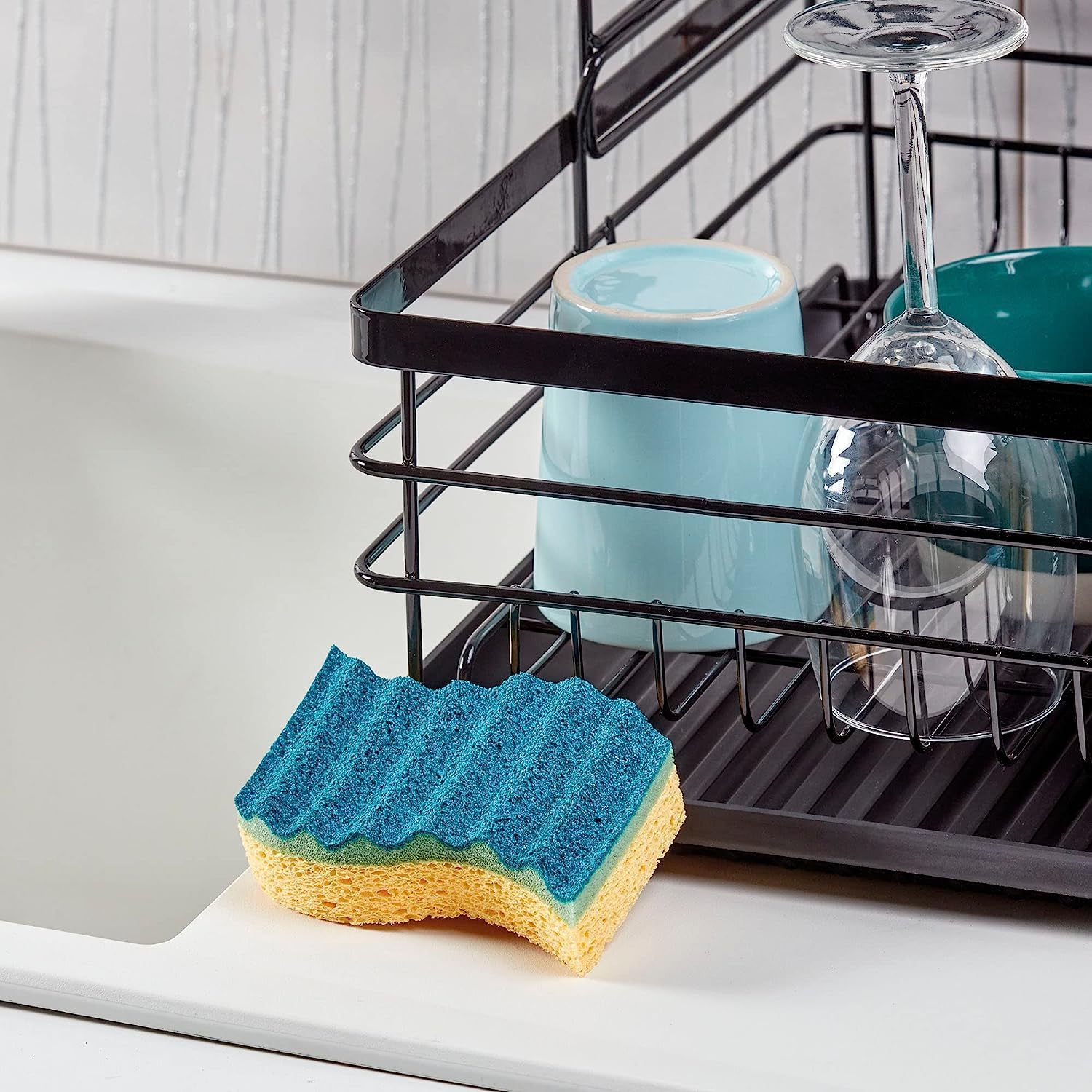 Spontex - Gratt & Flex Sponge - 28 Non-Scratching Sponges (14 Packs of 2) - Ultra Flexible - Ultra Efficient Effort - Made in France