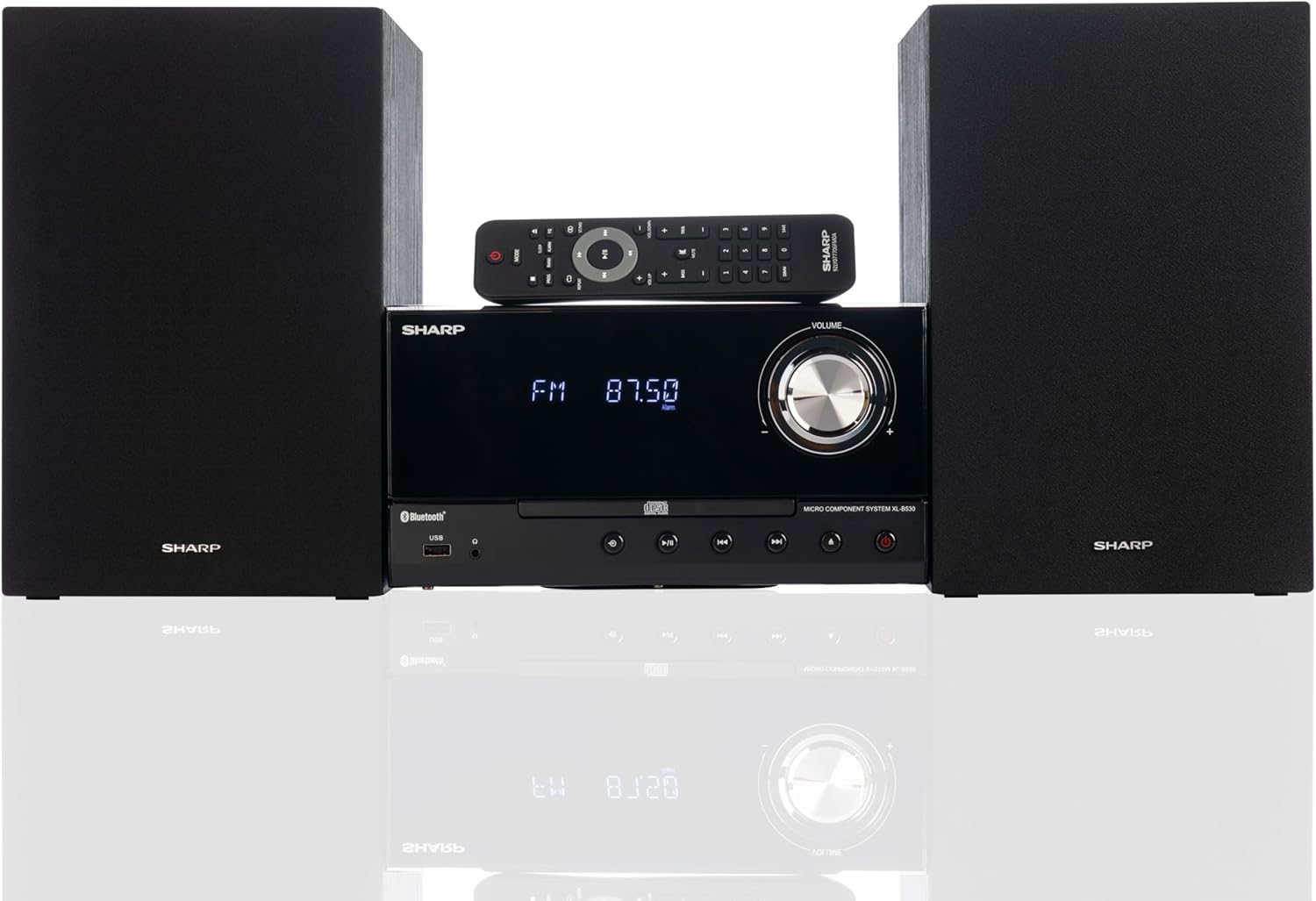 Front view of SHARP XL-B530 Micro Component System