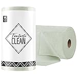 Fantasticlean Microfiber Cleaning Cloth Roll -75 Pack, Tear Away Microfiber Towels, 12 x 12, Reusable, Washable, Scratch Free, Ultra Absorbent Dishcloth for Home Supplies, Car, Pet (Moss Green)