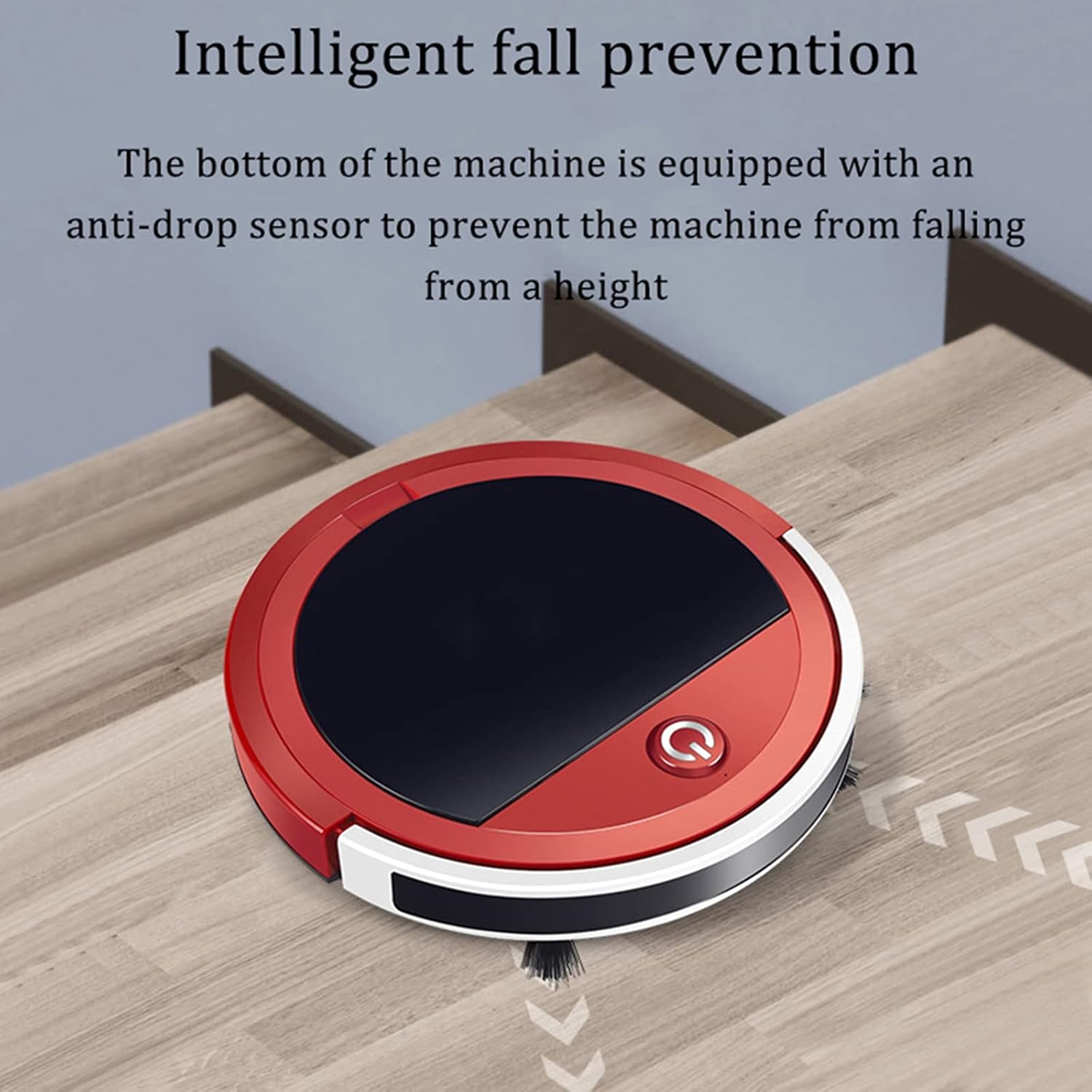 Robot Vacuum Cleaner 2-in-1 Sweep and mop Max Suction Power Super Slim Quiet Automatic Self-Charging Robotic Cleaners Cleans Hard Surface Floors and Carpets Easy Schedule Cleaning Red (Red)