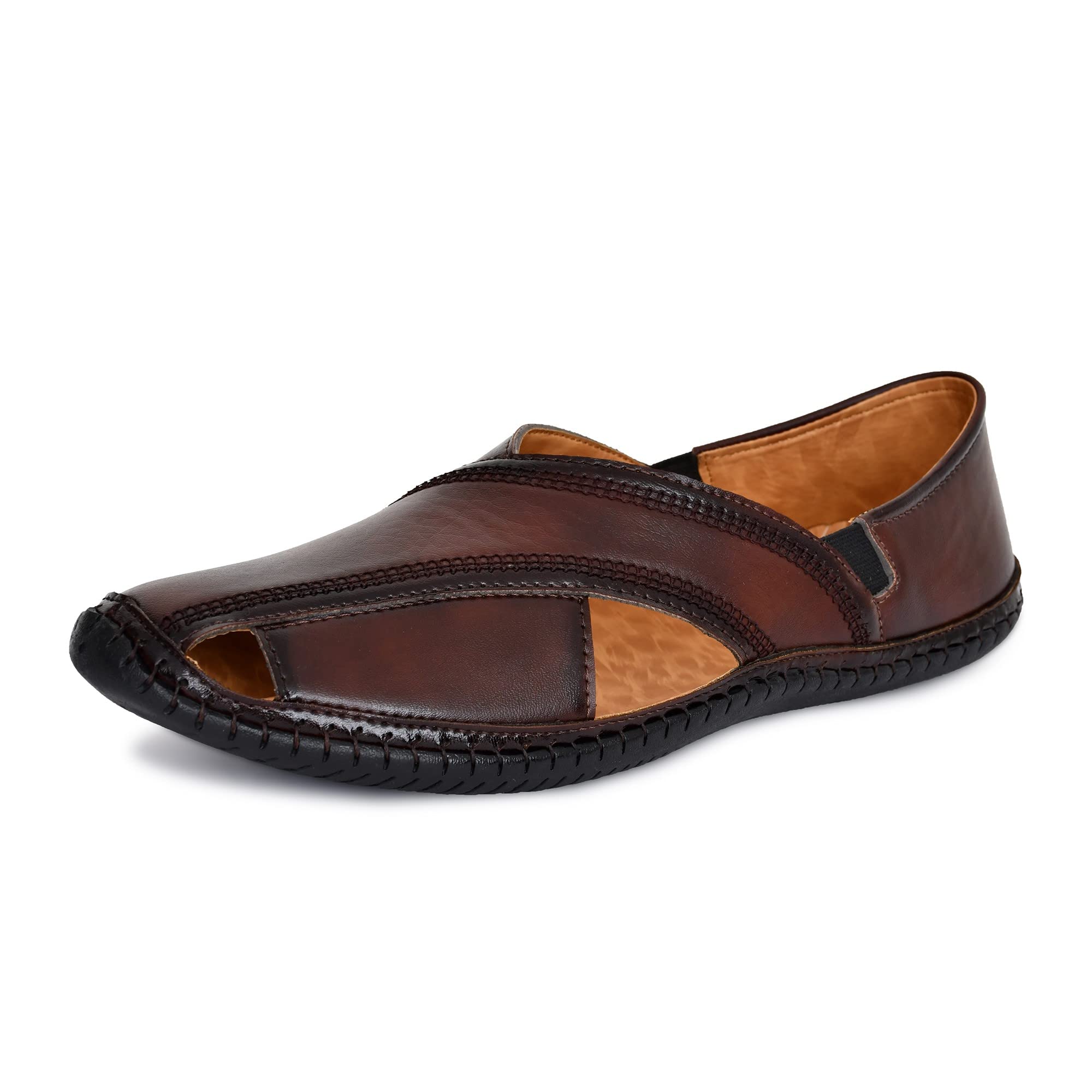 JHAMNANI 5080 Mens Loafer Stylish Ethnic Peshawari Nagra Mojadi Sherwani Sandals Wedding Latest Kolhapuri Brown Tan Black Shoes for Men Size 7 UK (B09QLWH6QD) Amazon Price History, Amazon Price Tracker