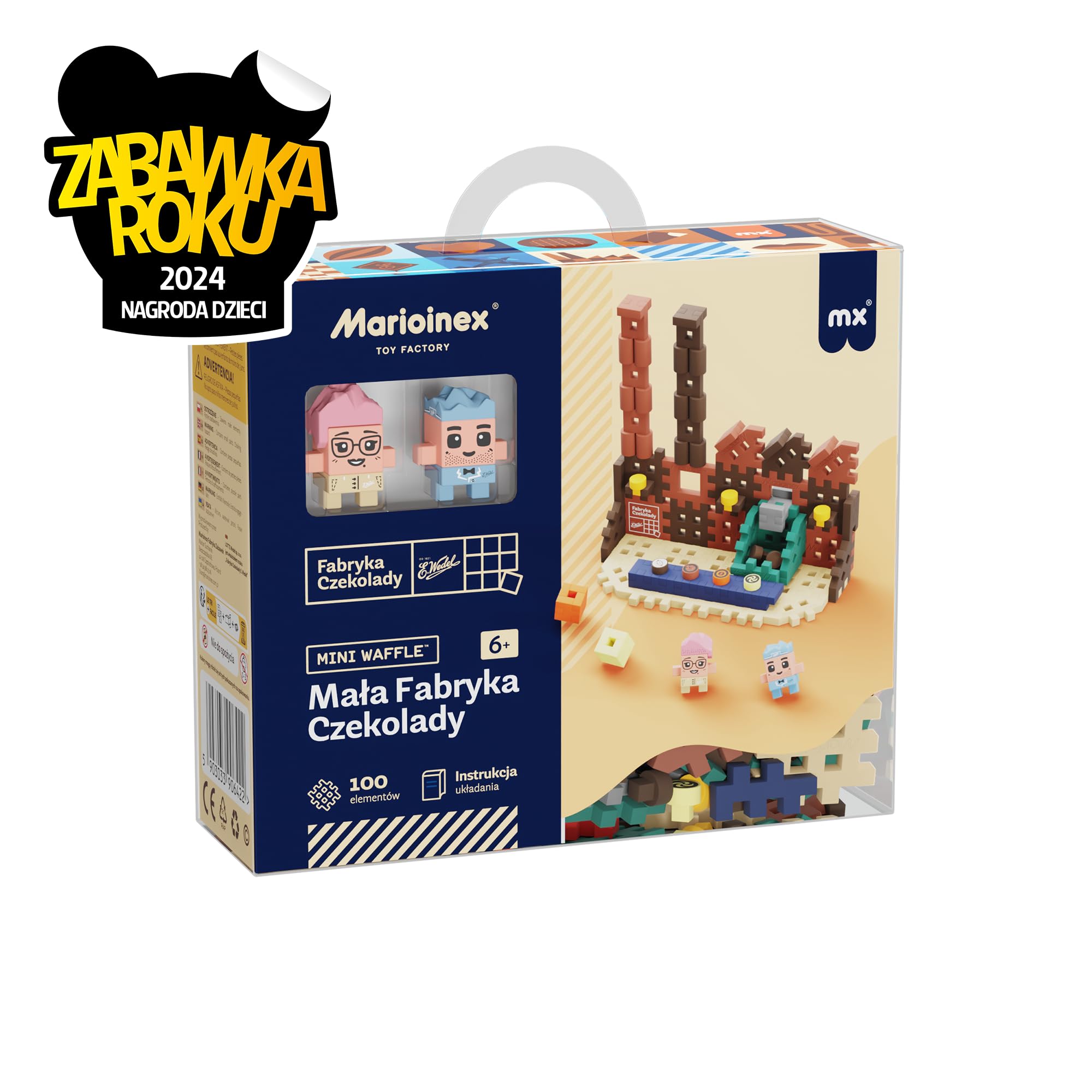 MINI WAFFLE - WEDEL - MAŁA FABRYKA CZEKOLADY 100 ELEMENTÓW