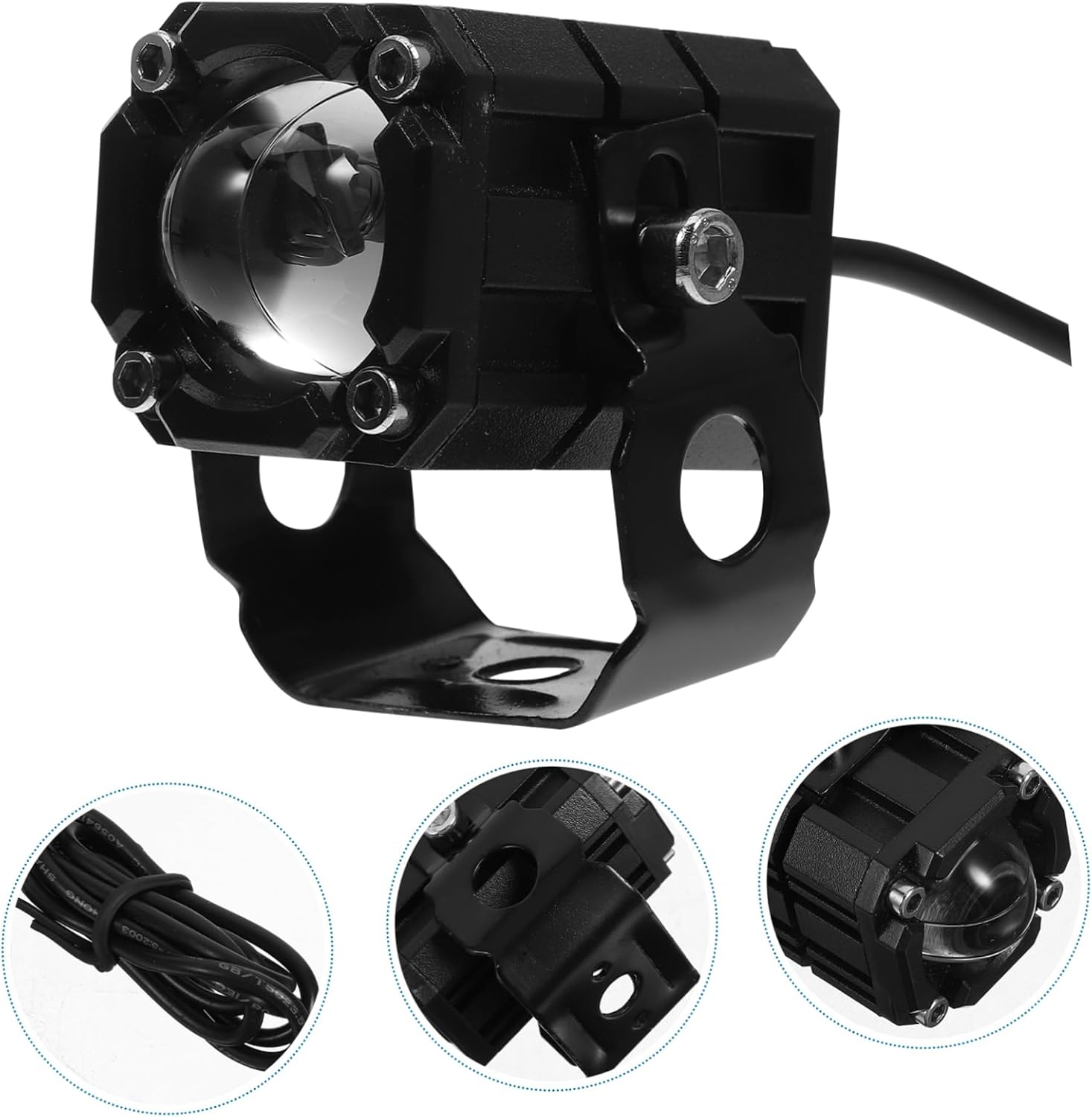OUNONA Motorcycle Fog Light Led Spotlight Lens Running Light for Enhanced Visibility Suitable for Riding Conditions