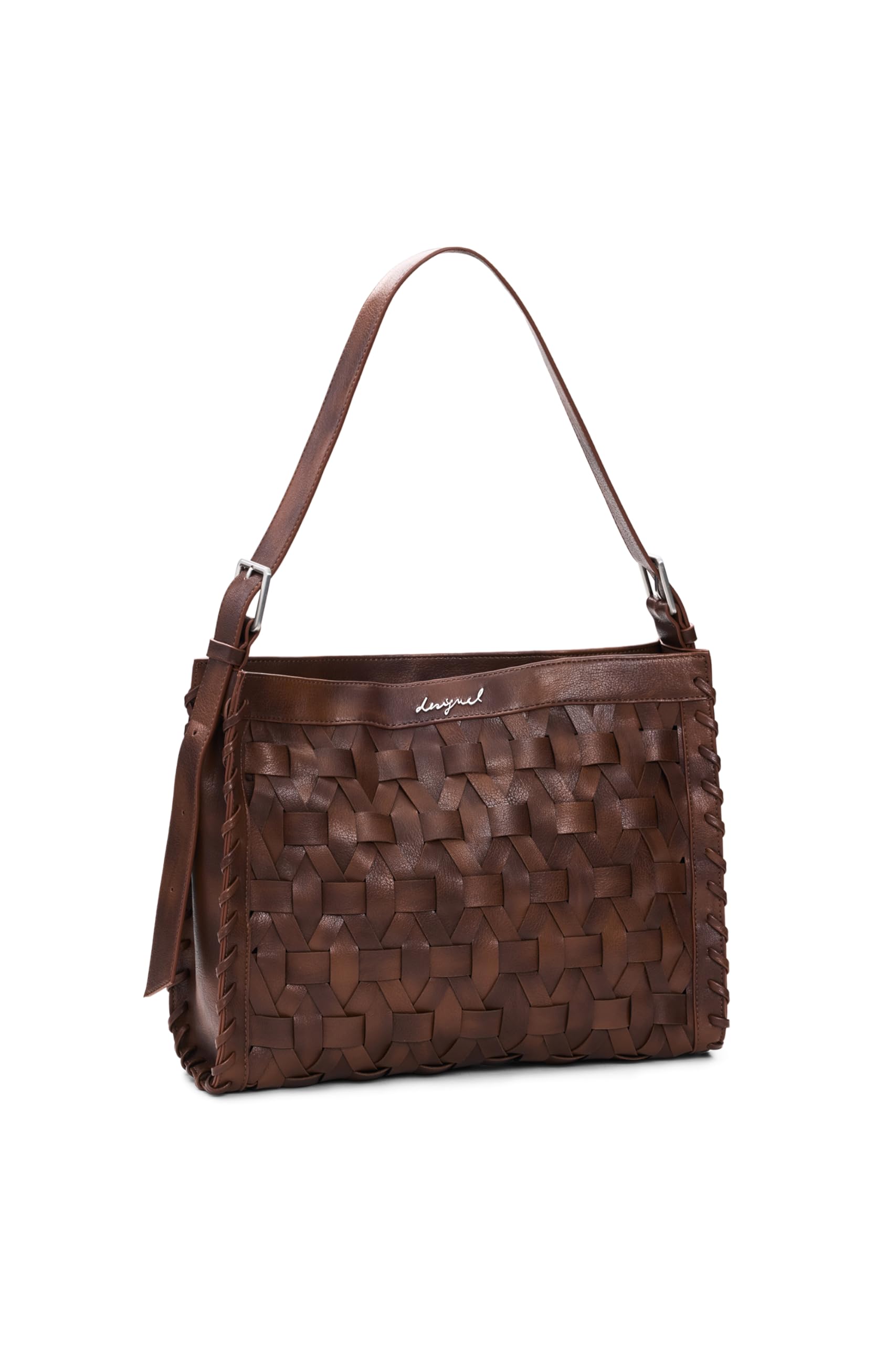 Desigual Schultertasche Argon Camel – Buxton Bag Leather West braun