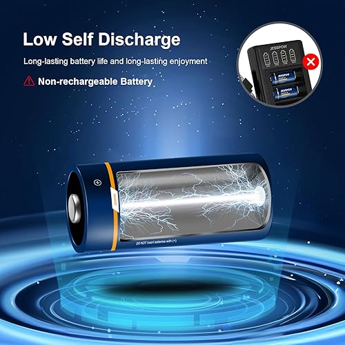 Miniatura 3 de Batería de litio CR123A de 3 V, batería CR123A para sistema de alarma, dispositivos de seguridad, cámara, linternas, micrófono de automatización del