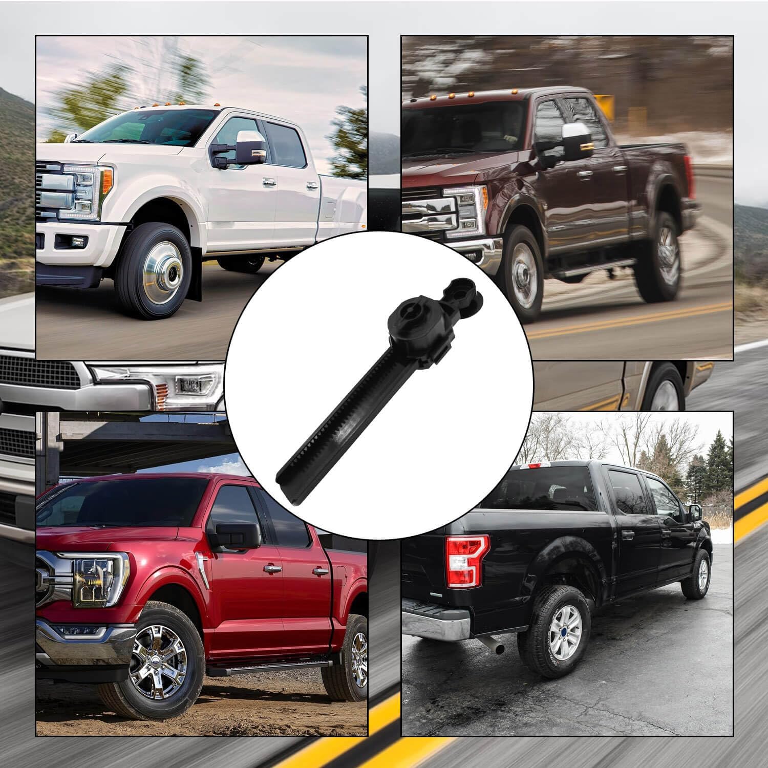 HC3Z-5806200-B HC3Z5806200B Car Glove Box Support Damper Stop,Fit for Ford F-150 2015-2018, Fit for Ford F-250 F-350 F-450 F-550 2017, Soft Open Damper Release Shock Support Stop
