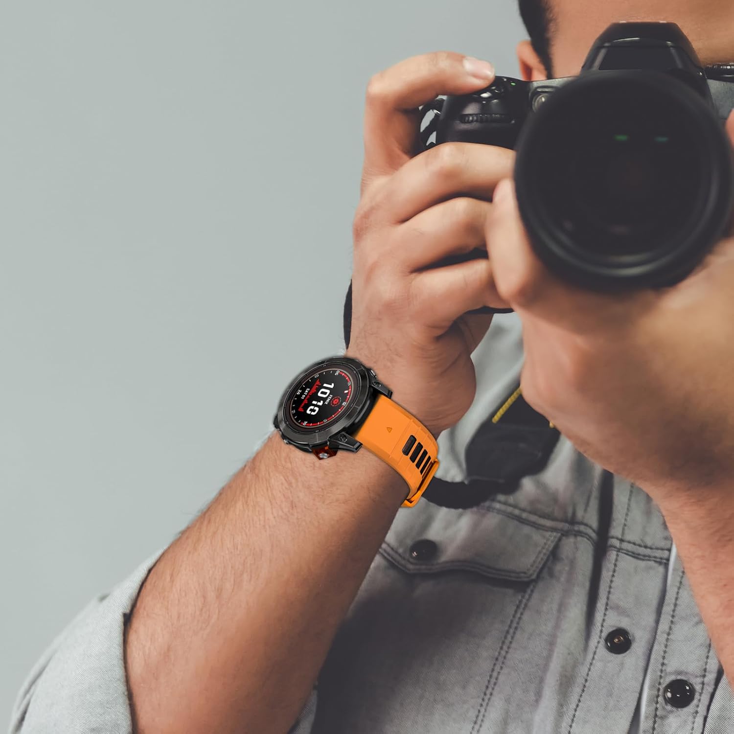 EZMVZKU 20mm Quickfit Silicone Watch Band for Garmin Fenix 8 43mm/Descent Mk3 43mm/Epix Pro 42mm/Fenix 7S/6S/5S/7S Pro/6S Pro/5S Plus,Sport Replacement Strap for Approach S70 42mm/Descent Mk2s - Image 6