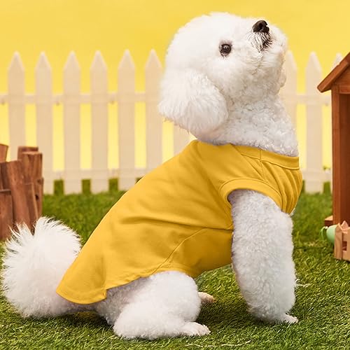 Miniatura 7 de DegGod Camisetas personalizadas para perros con nombre para mascotas, transpirable, estampado personalizado o nombre bordado, ropa de verano sin